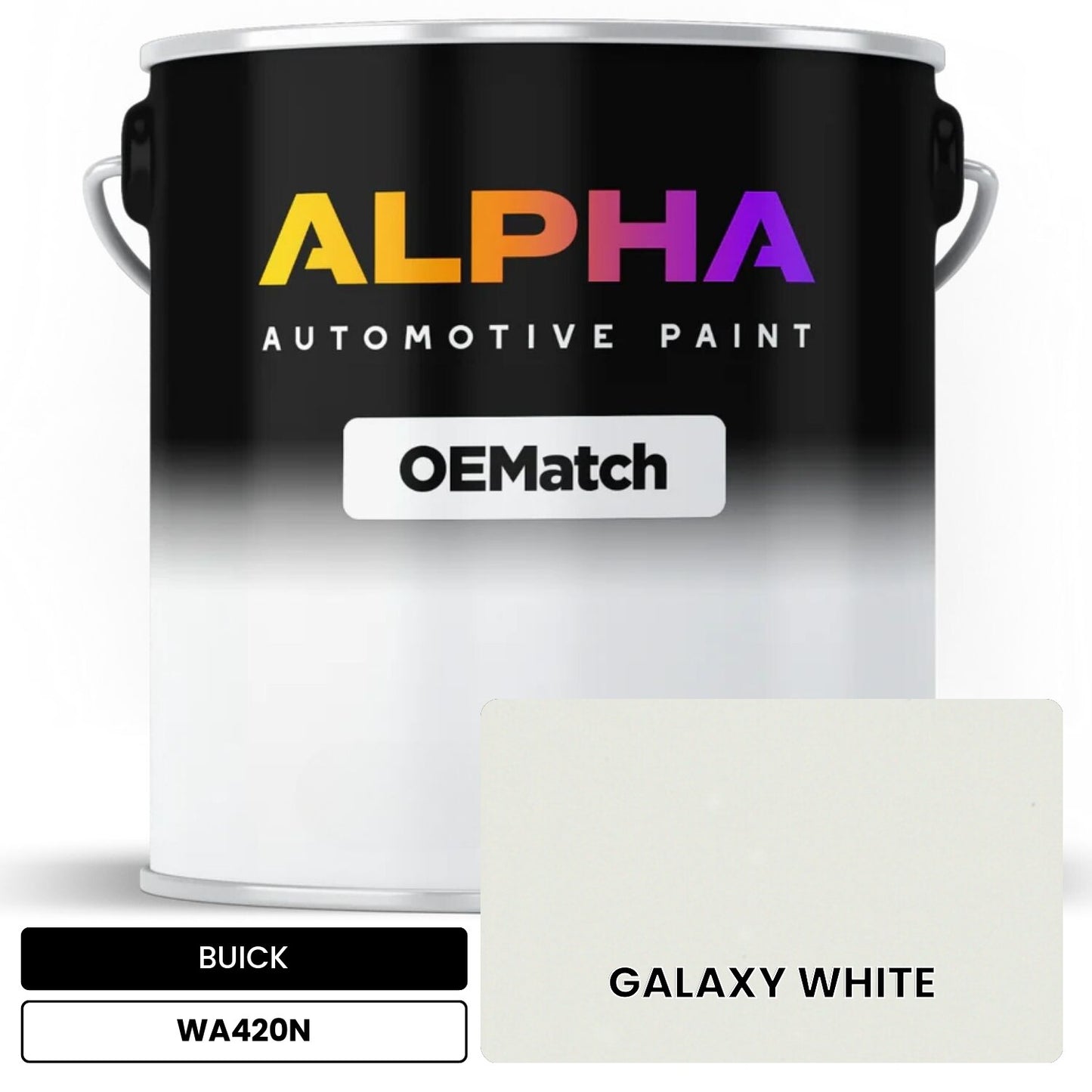 BUICK GALAXY WHITE WA420N OEMatch Basecoat