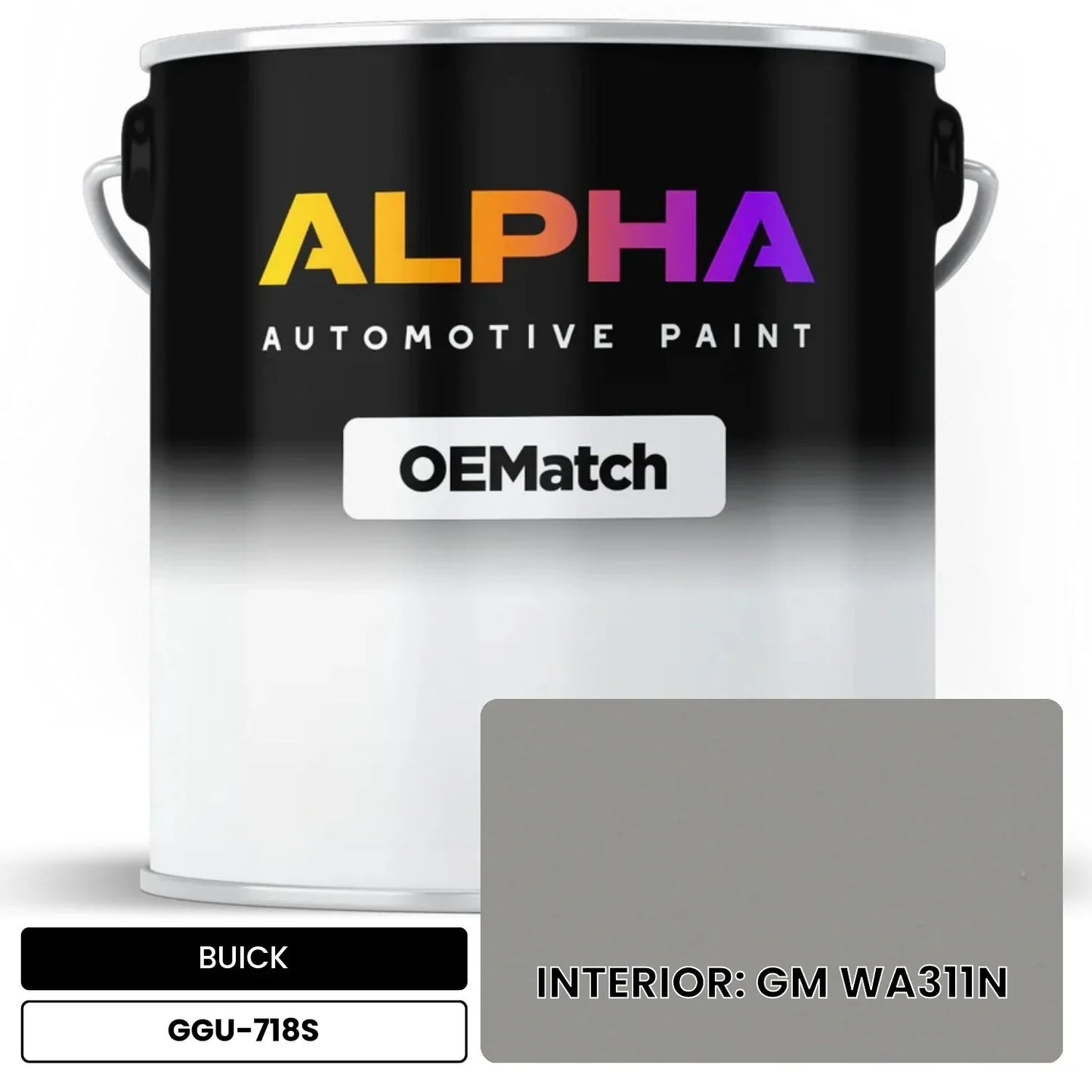 BUICK INTERIOR: GM WA311N GGU-718S OEMatch Basecoat