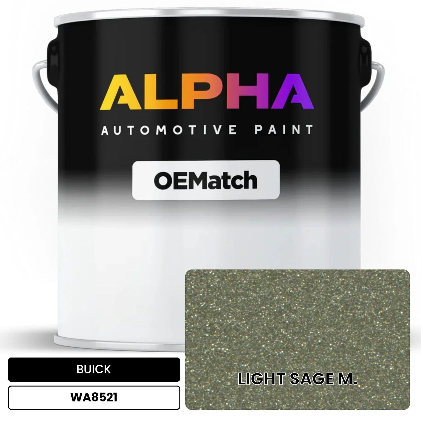 BUICK LIGHT SAGE M. WA8521 OEMatch Basecoat