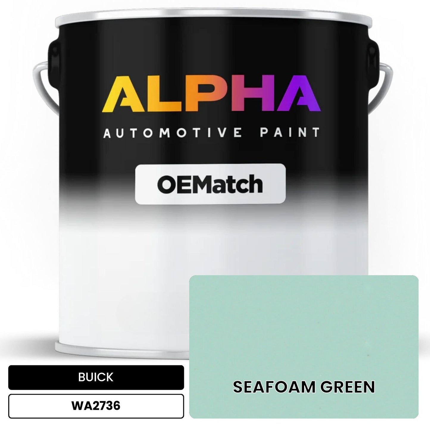 BUICK SEAFOAM GREEN WA2736 OEMatch Basecoat