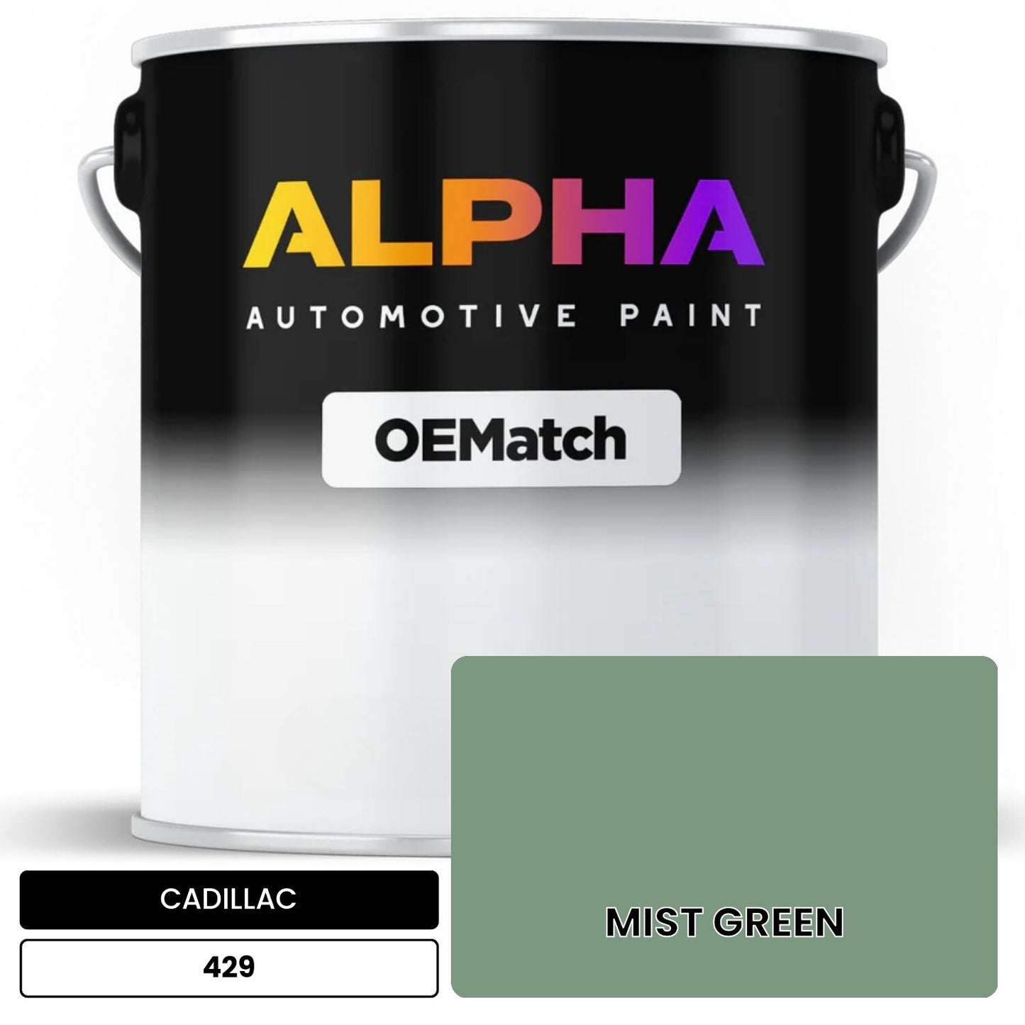 CADILLAC MIST GREEN 429 OEMatch Basecoat