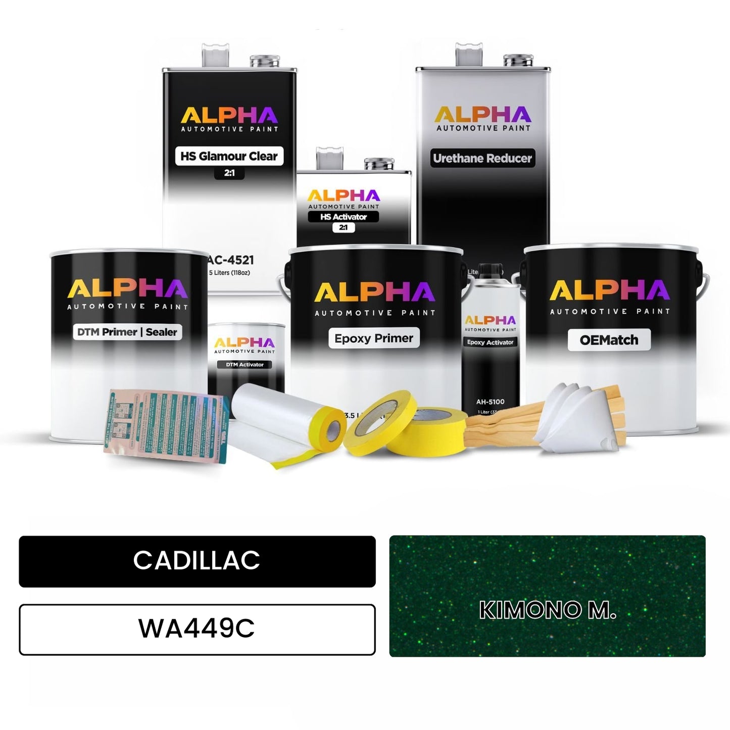 CADILLAC KIMONO M. WA449C OEMatch Vehicle Paint Kit