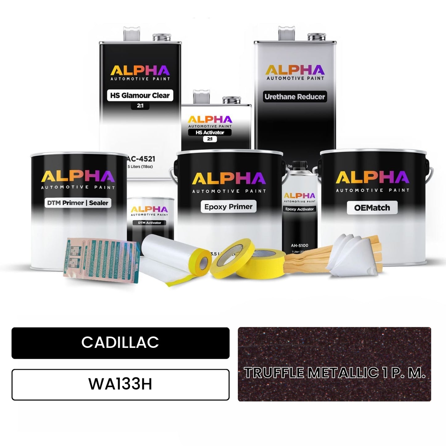 CADILLAC TRUFFLE METALLIC 1 P. M. WA133H OEMatch Vehicle Paint Kit