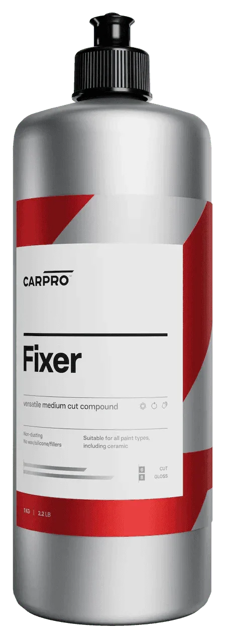 CarPro Fixer versatile medium cut compound bottle for automotive paint correction