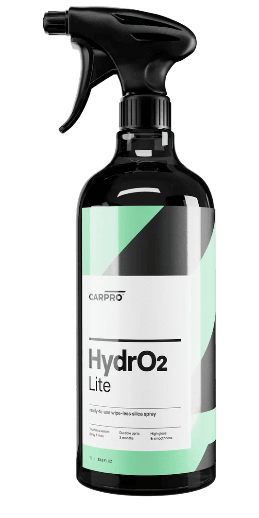 CarPro Hydro2 Lite 1L black spray bottle with green and white label for silica sealant car care