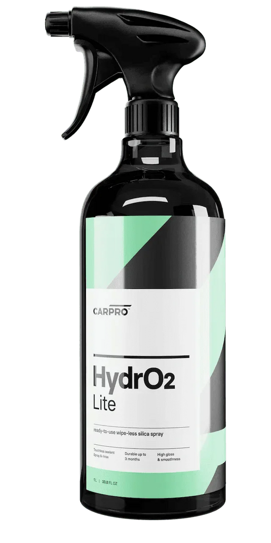 CarPro Hydro2 Lite 1L black spray bottle with green and white label for silica sealant car care