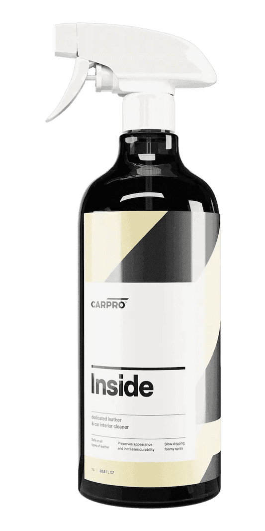 CarPro Inside dedicated leather and car interior cleaner spray bottle with white trigger