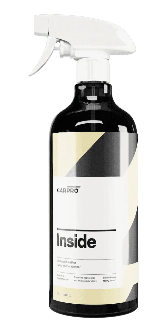 CarPro Inside dedicated leather and car interior cleaner spray bottle with white trigger