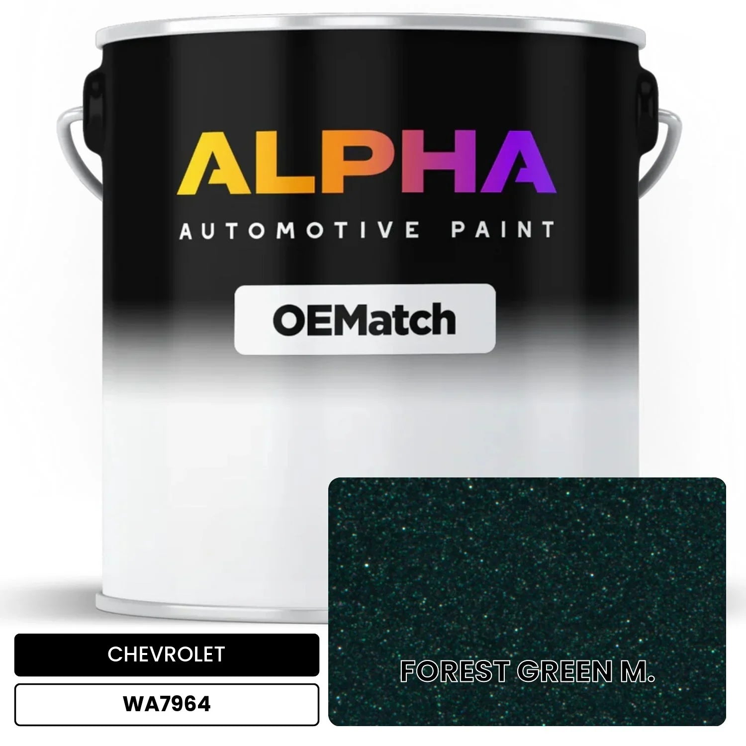 CHEVROLET FOREST GREEN M. WA7964 | OEMatch Automotive Basecoat