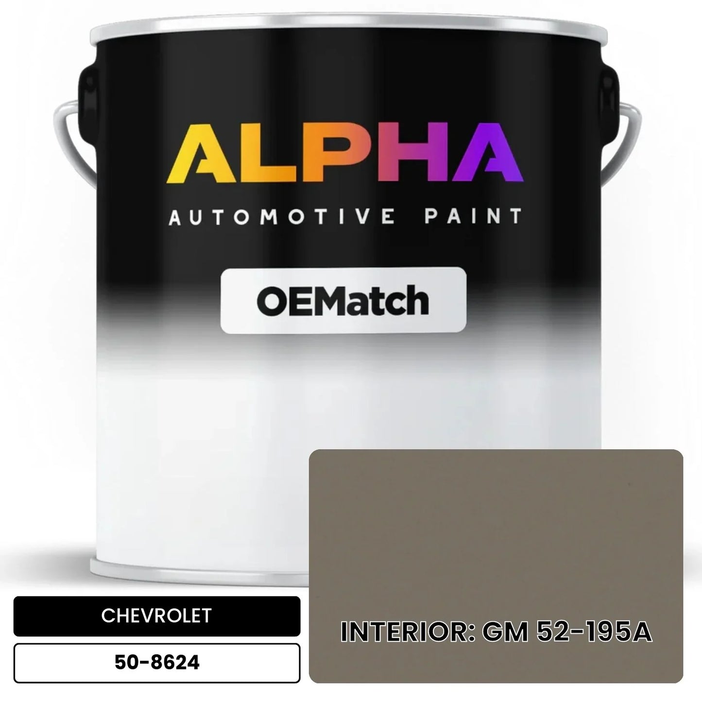 CHEVROLET INTERIOR: GM 52-195A 50-8624 OEMatch Basecoat