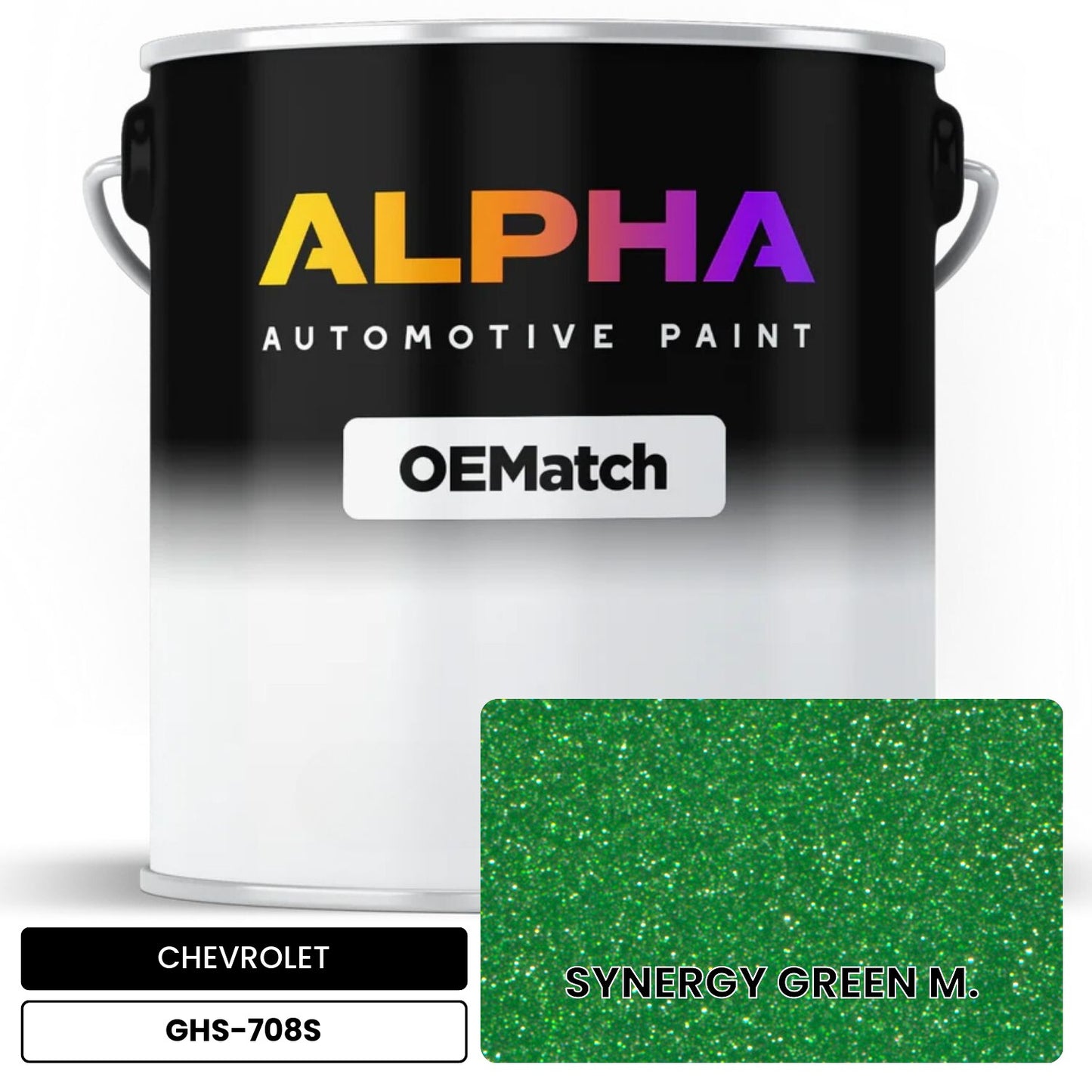 CHEVROLET SYNERGY GREEN M. GHS-708S OEMatch Basecoat