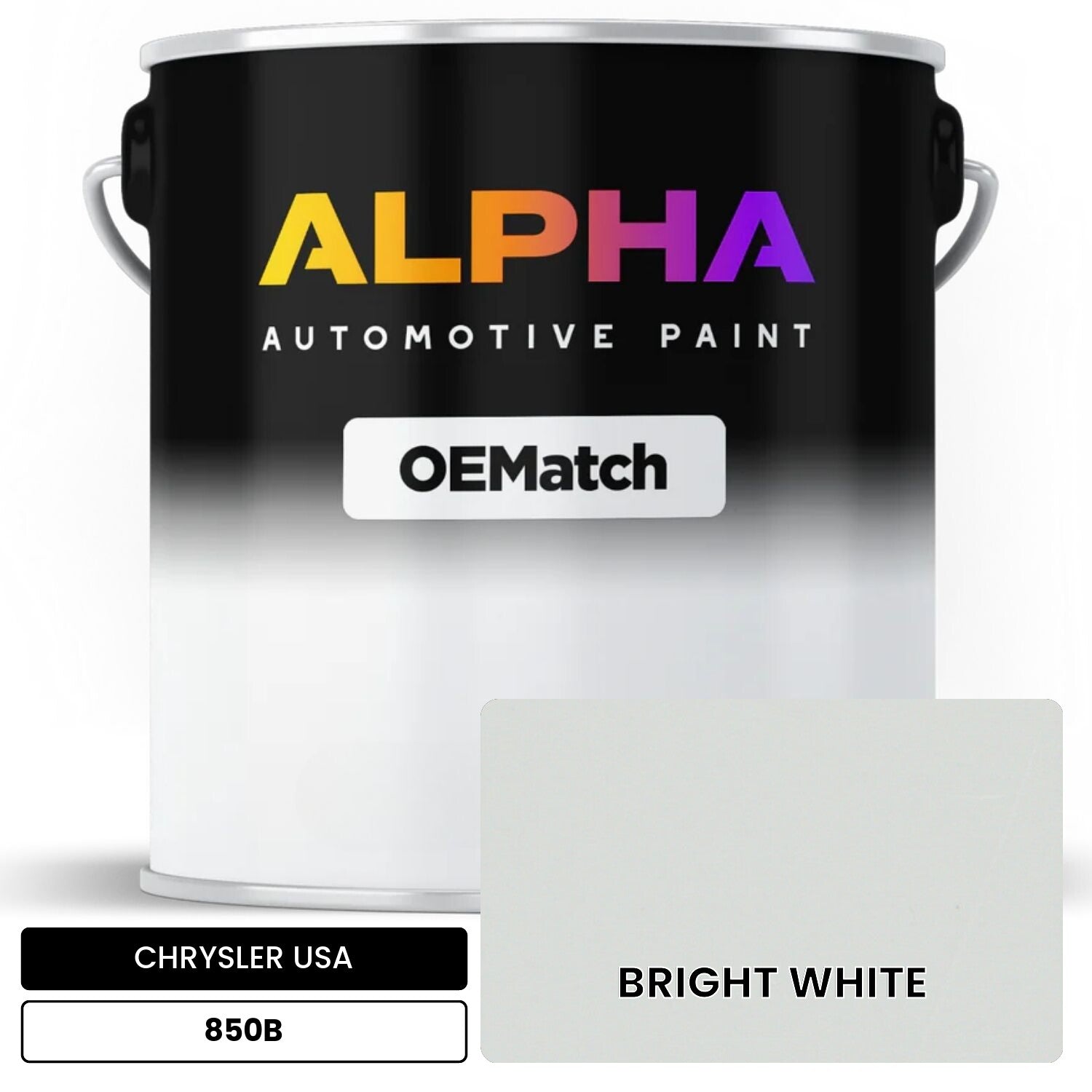 CHRYSLER USA BRIGHT WHITE 850B / PW7 | OEMatch Basecoat – The