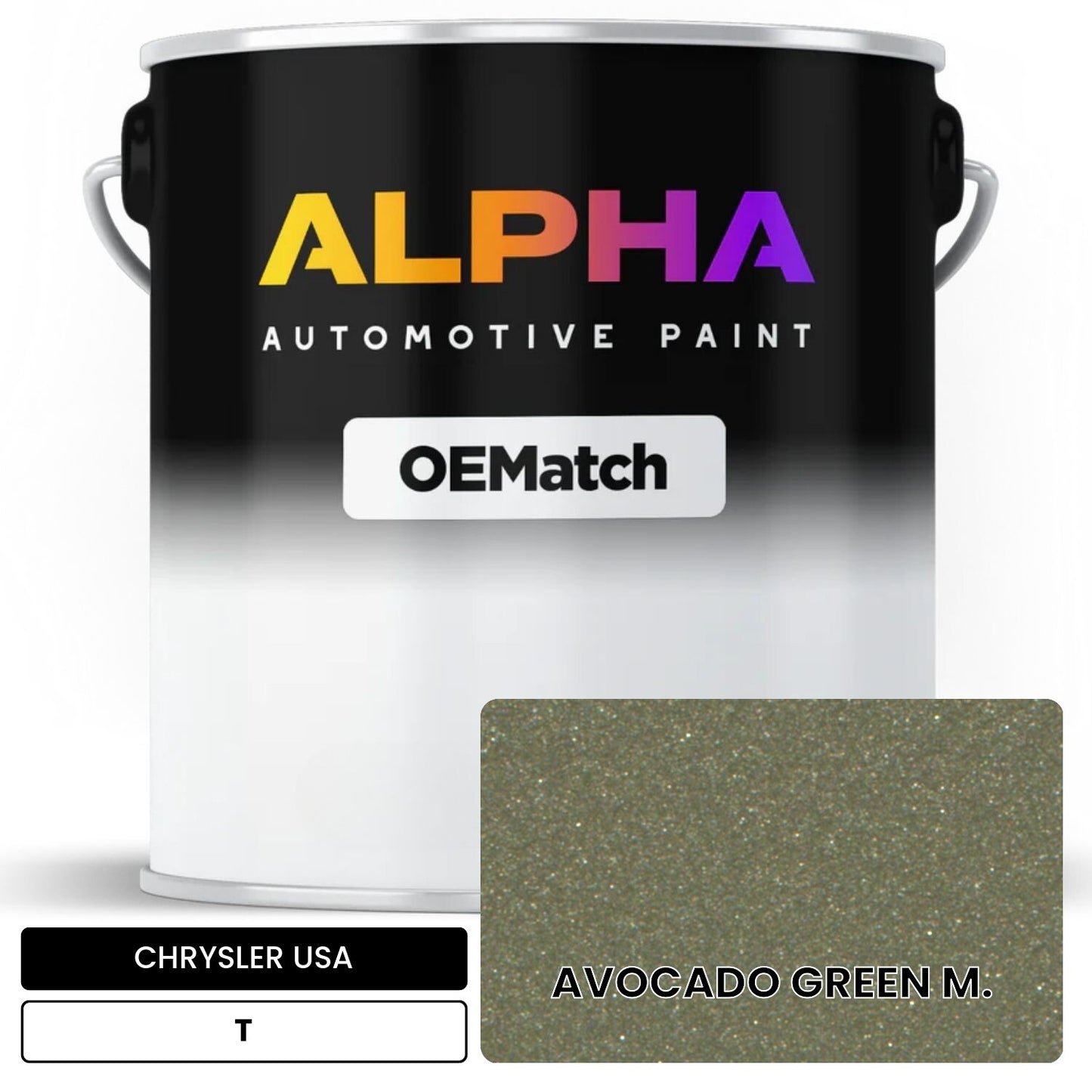 CHRYSLER USA AVOCADO GREEN M. T OEMatch Basecoat