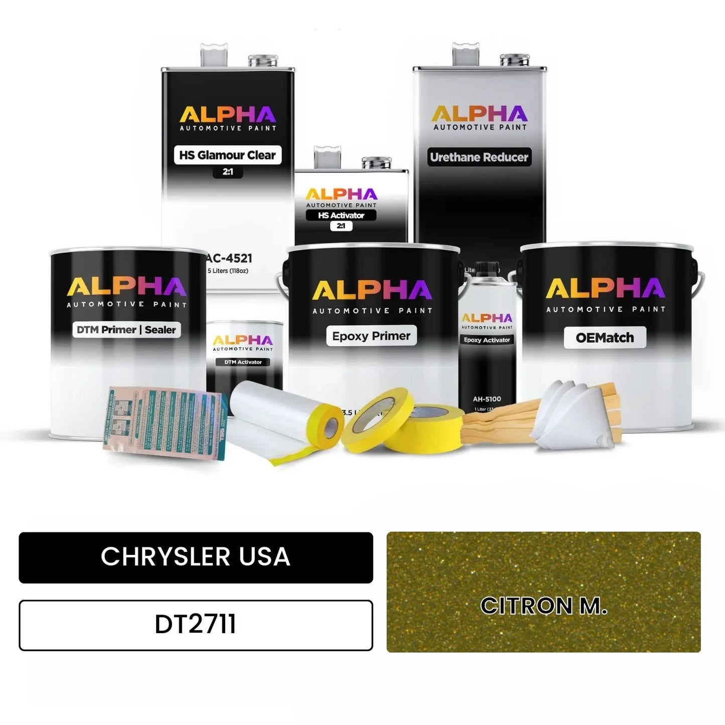 CHRYSLER USA CITRON M. DT2711 OEMatch Vehicle Paint Kit