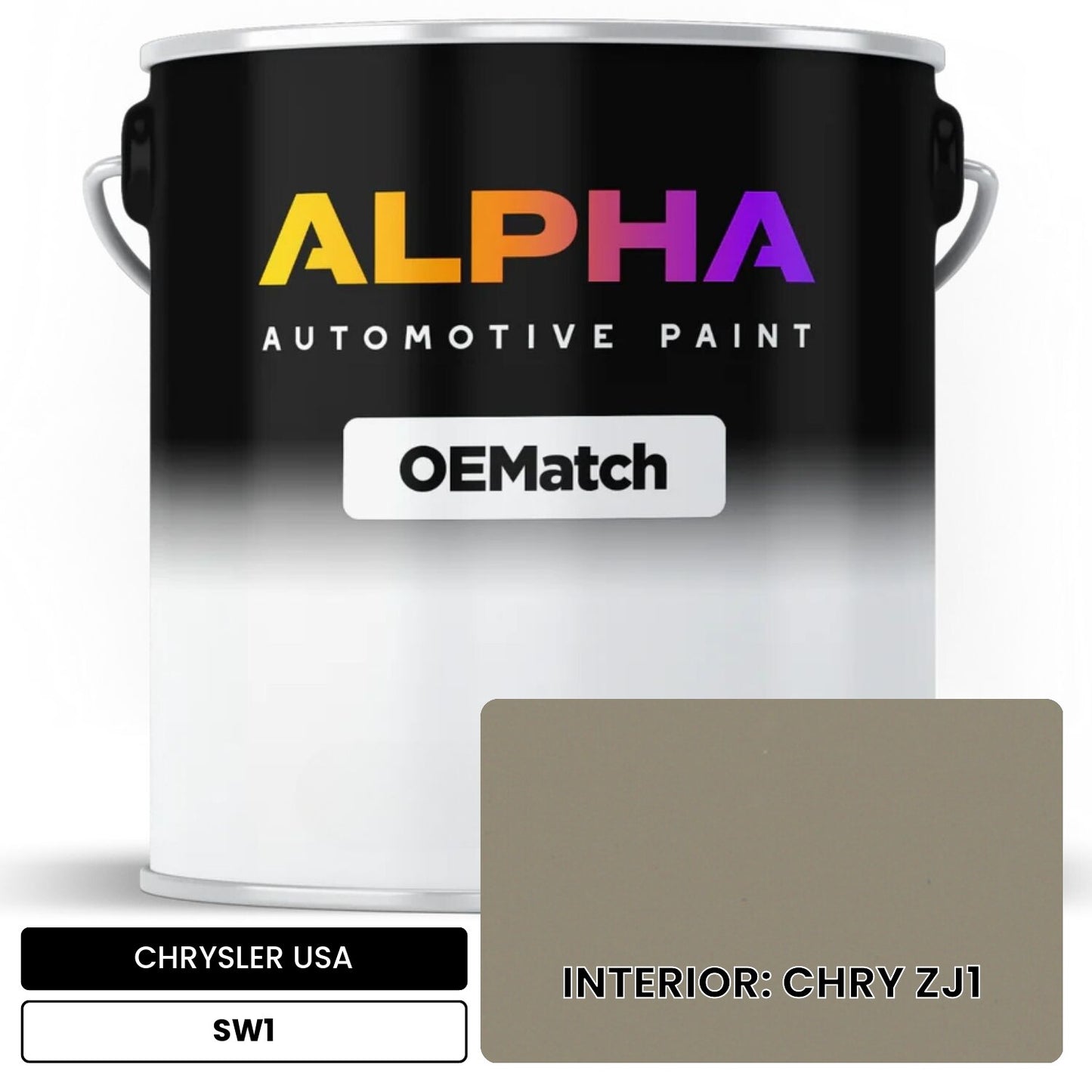 CHRYSLER USA INTERIOR: CHRY ZJ1 SW1 OEMatch Basecoat