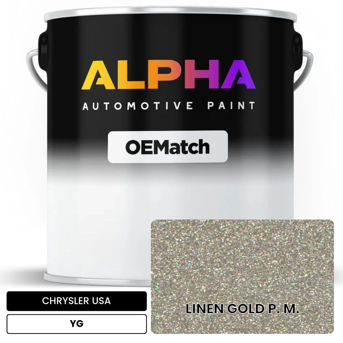 CHRYSLER USA LINEN GOLD P. M. YG OEMatch Basecoat