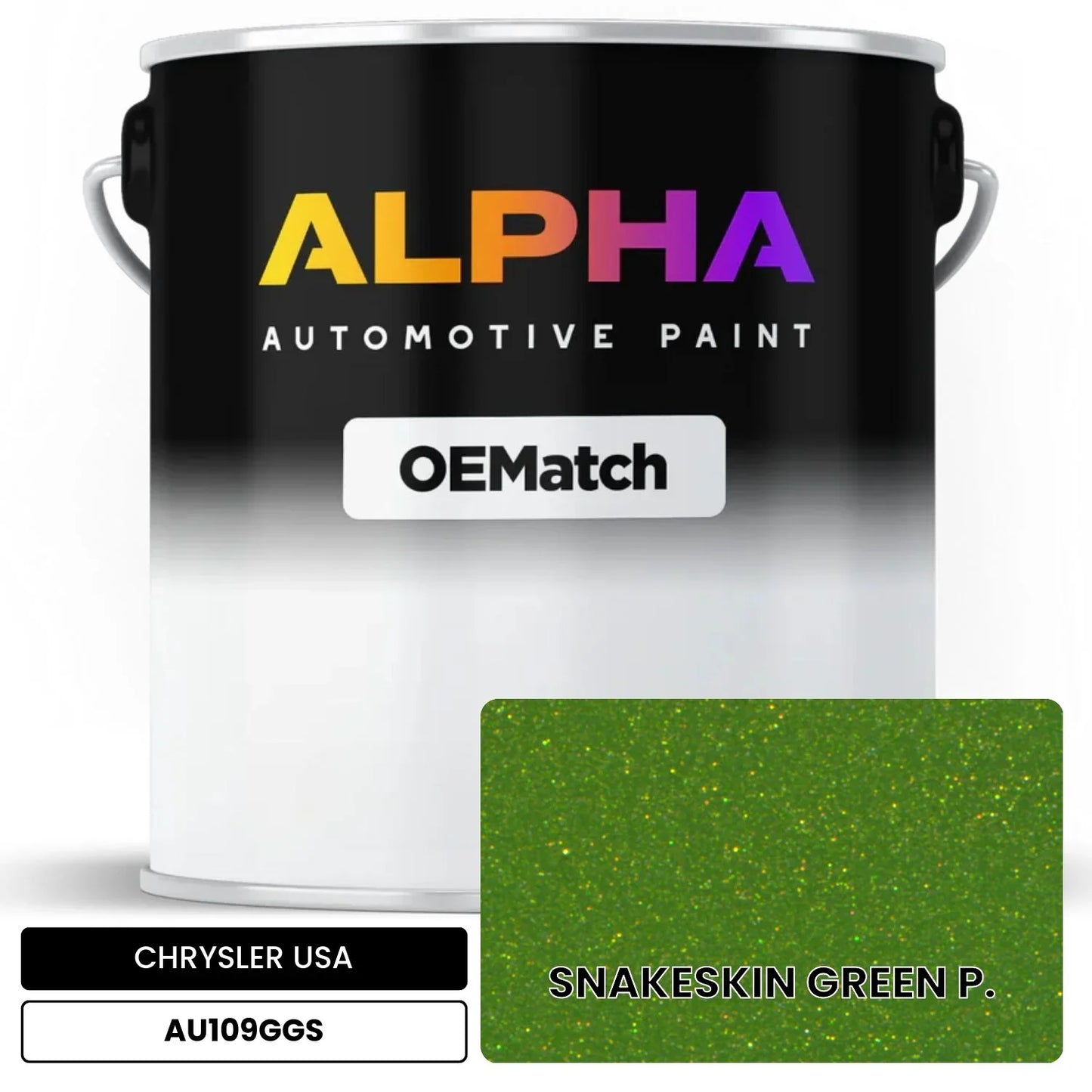 CHRYSLER USA SNAKESKIN GREEN P. AU109GGS OEMatch Basecoat