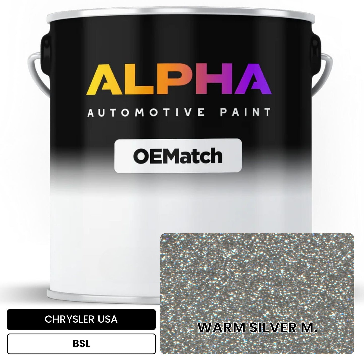 CHRYSLER USA WARM SILVER M. BSL OEMatch Basecoat