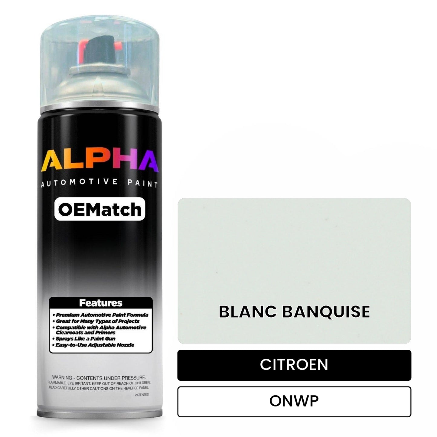 CITROEN BLANC BANQUISE ONWP OEMatch Spraycan