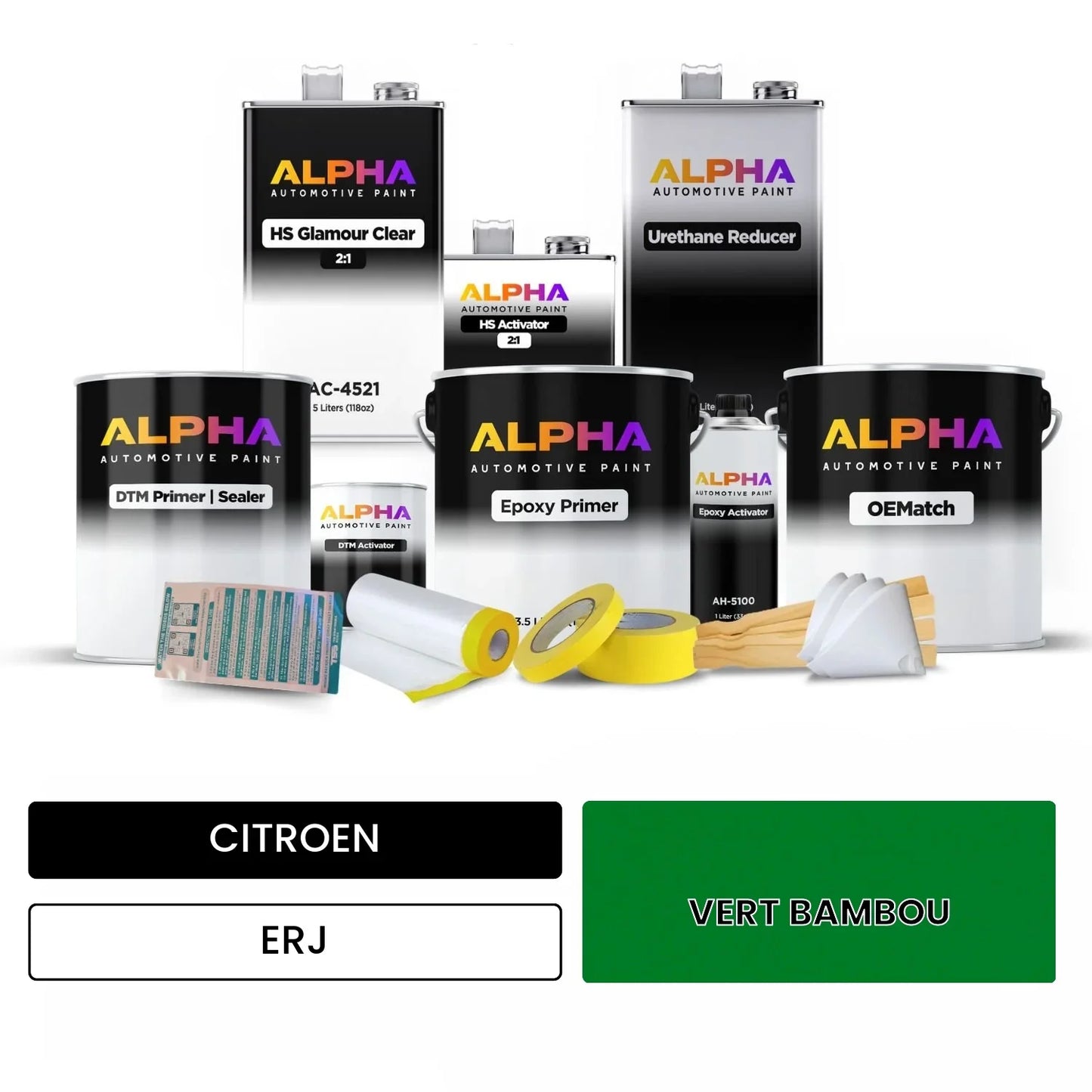 CITROEN VERT BAMBOU ERJ OEMatch Vehicle Paint Kit