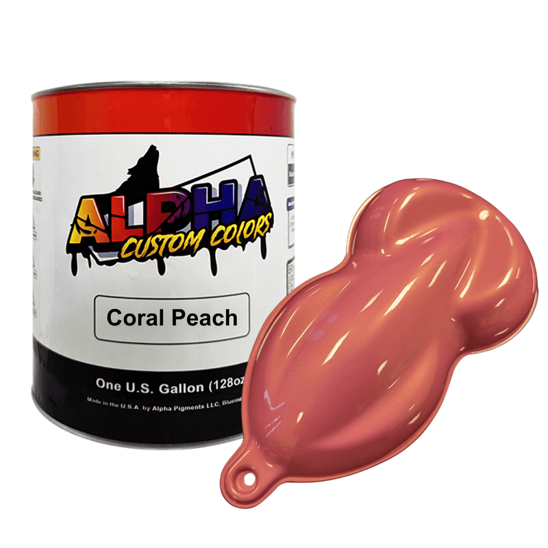 Coral Peach Paint Basecoat - The Spray Source - Alpha Pigments