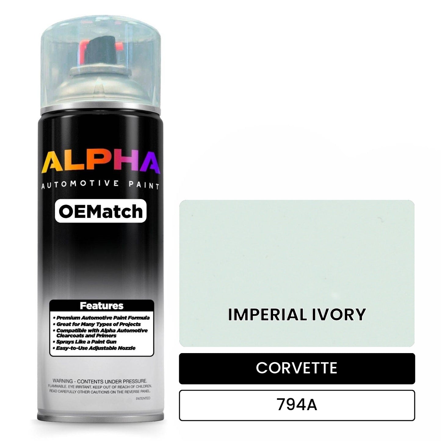 CORVETTE IMPERIAL IVORY 794A OEMatch Spraycan