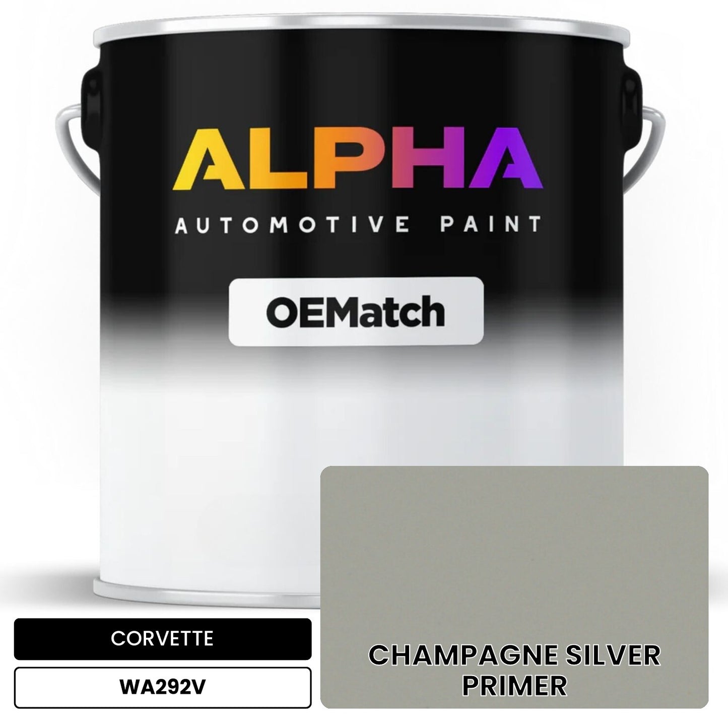 CORVETTE CHAMPAGNE SILVER PRIMER WA292V OEMatch Basecoat