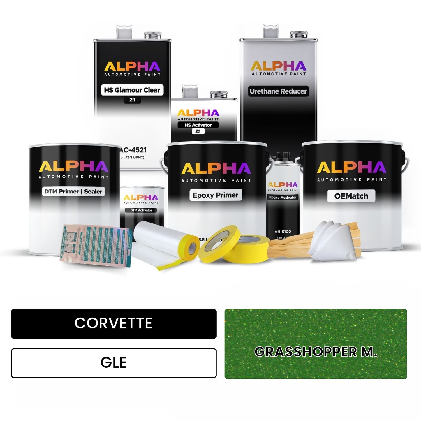 CORVETTE GRASSHOPPER M. GLE OEMatch Vehicle Paint Kit
