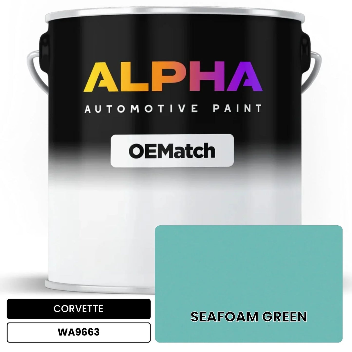 CORVETTE SEAFOAM GREEN WA9663 OEMatch Basecoat