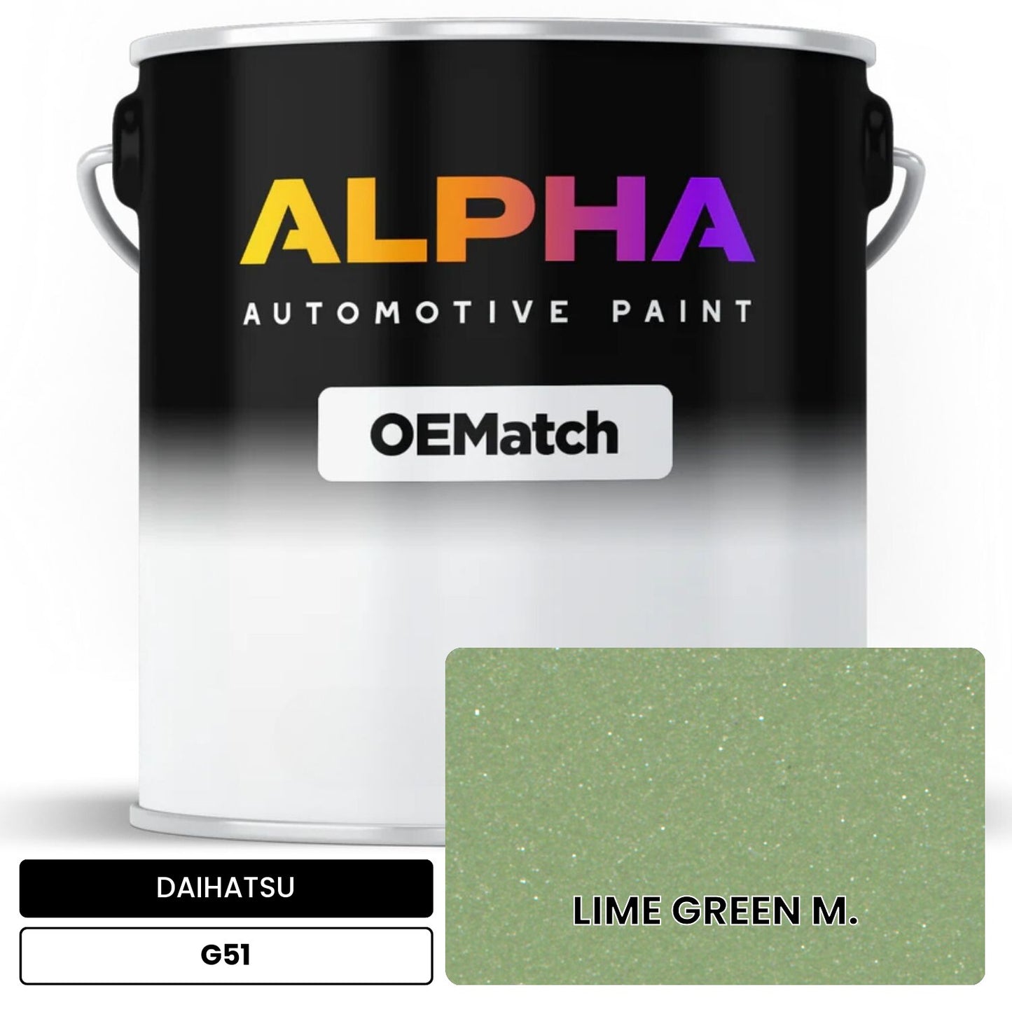 DAIHATSU LIME GREEN M. G51 OEMatch Basecoat
