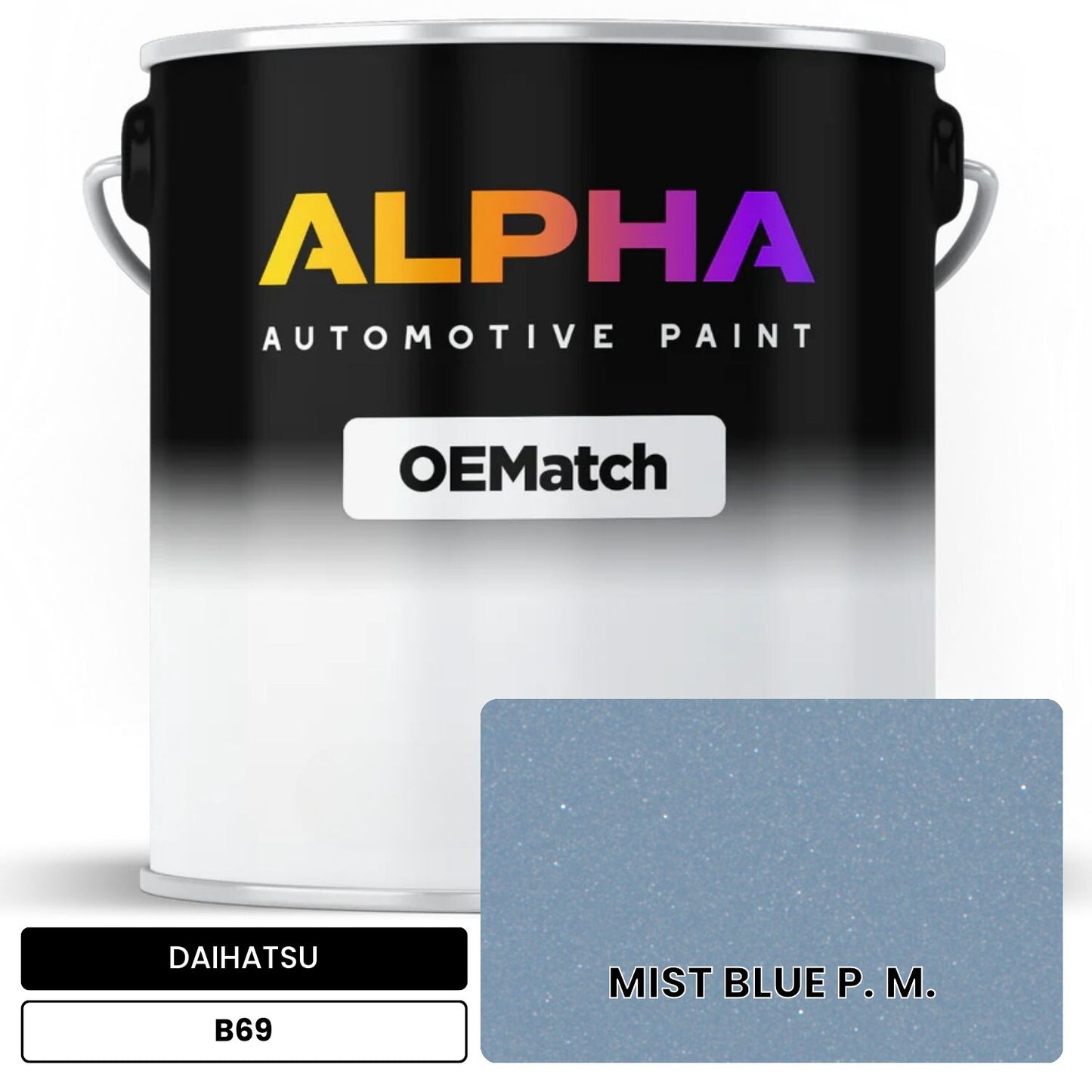 DAIHATSU MIST BLUE P. M. B69 OEMatch Basecoat