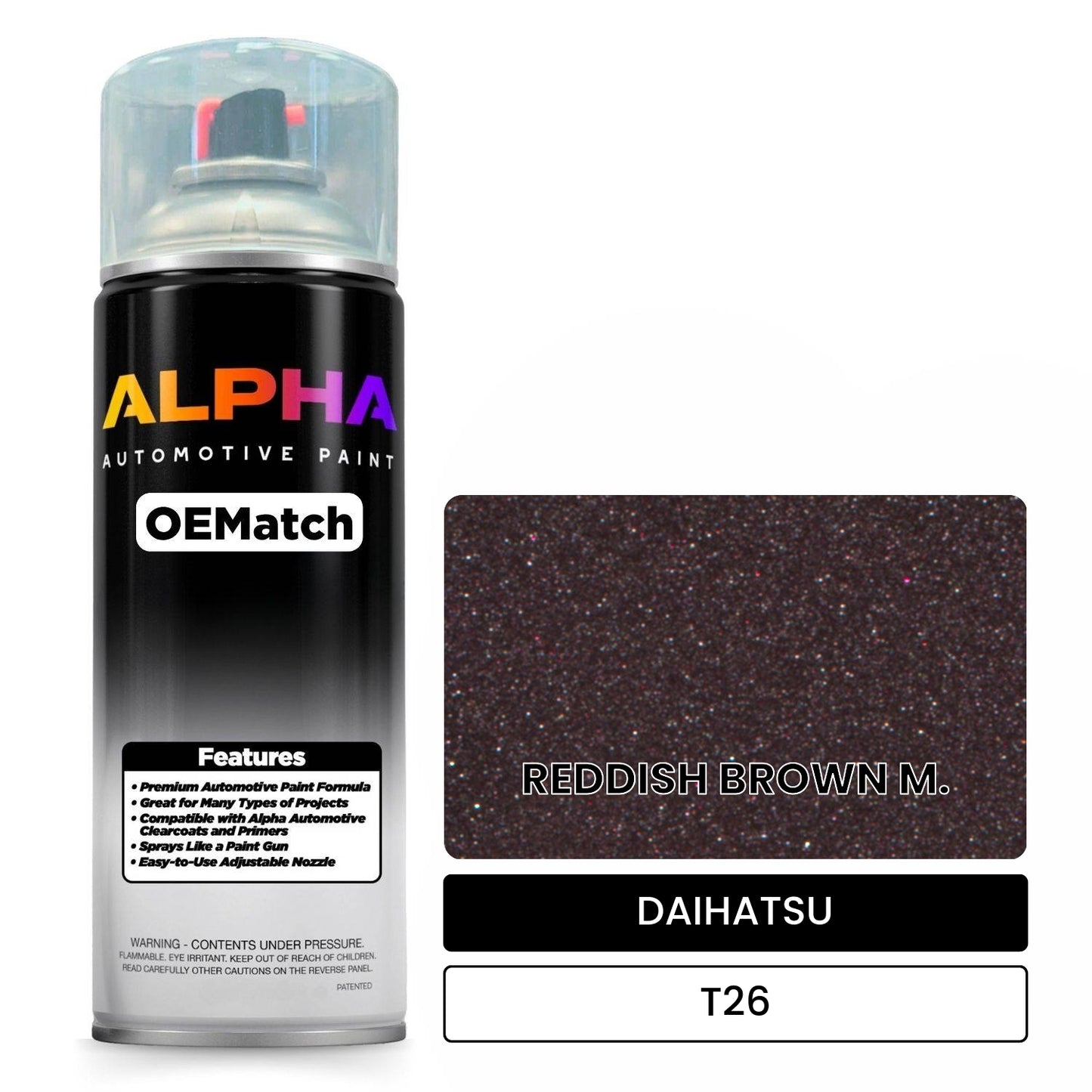 DAIHATSU REDDISH BROWN M. T26 OEMatch Spraycan