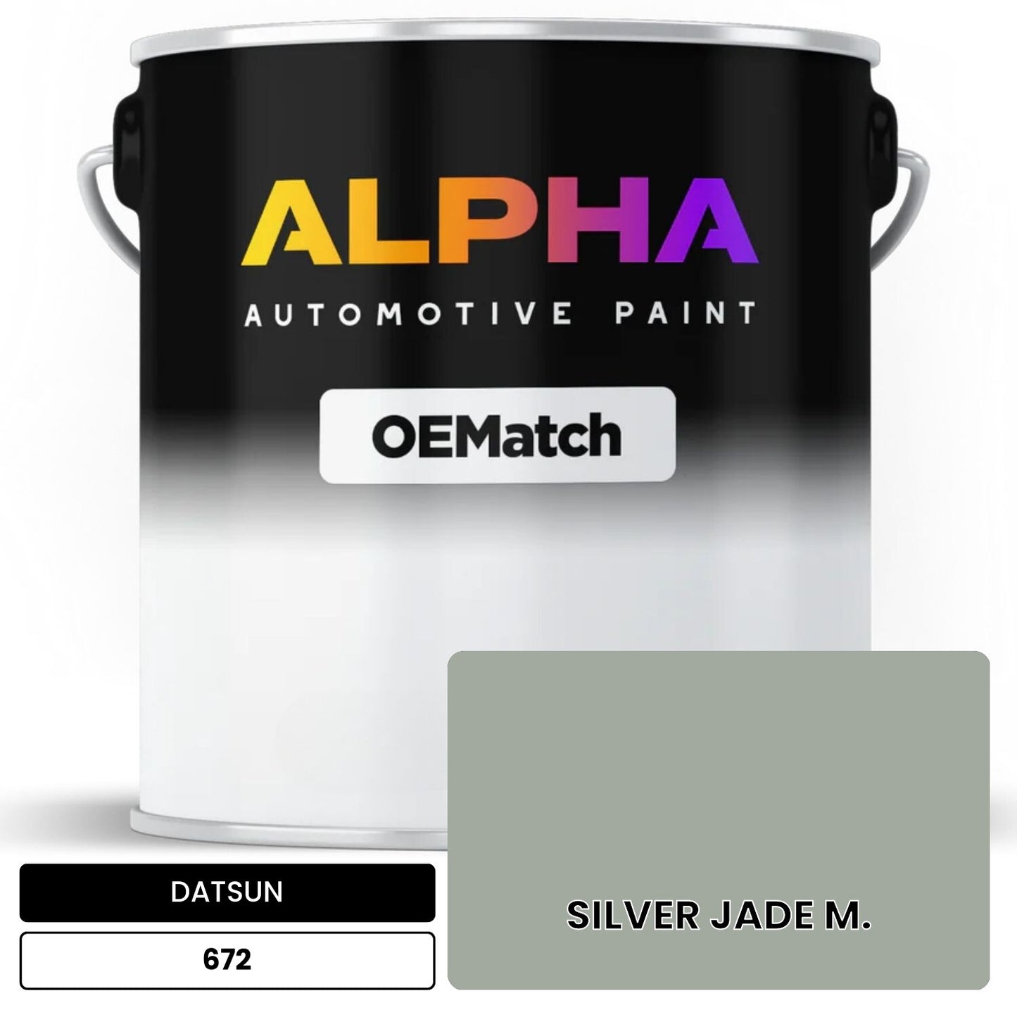 DATSUN SILVER JADE M. 672 OEMatch Basecoat
