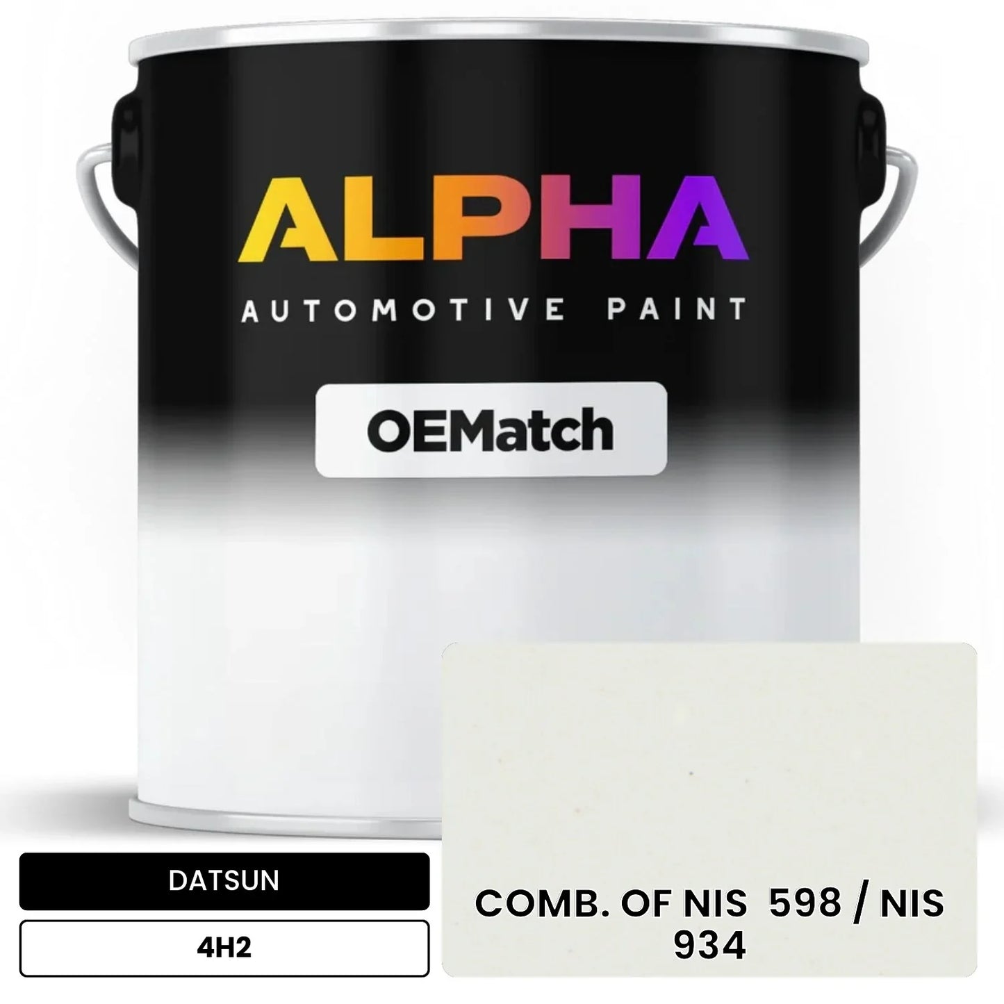 DATSUN COMB. OF NIS 598 / NIS 934 4H2 OEMatch Basecoat