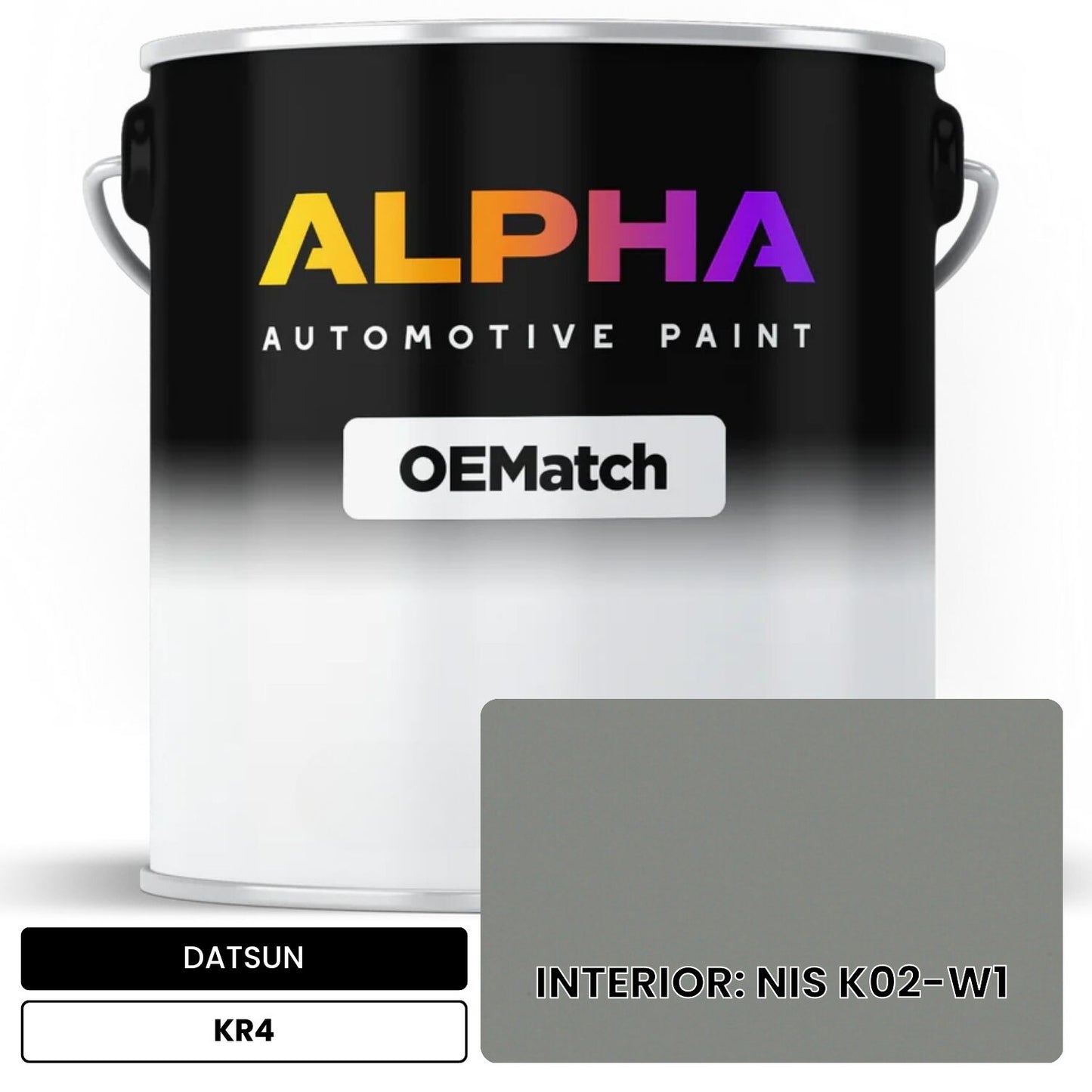 DATSUN INTERIOR: NIS K02-W1 KR4 OEMatch Basecoat