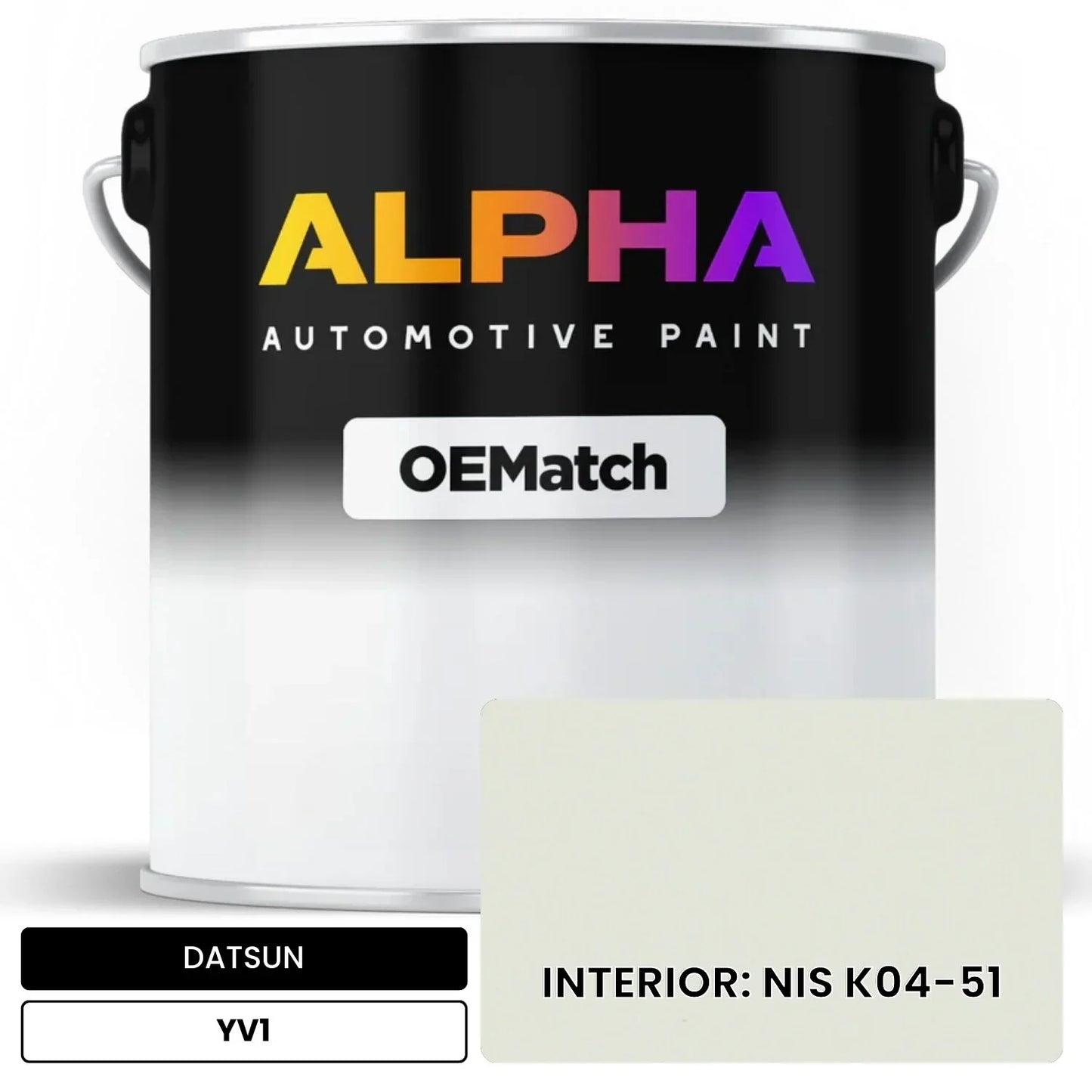 DATSUN INTERIOR: NIS K04-51 YV1 OEMatch Basecoat