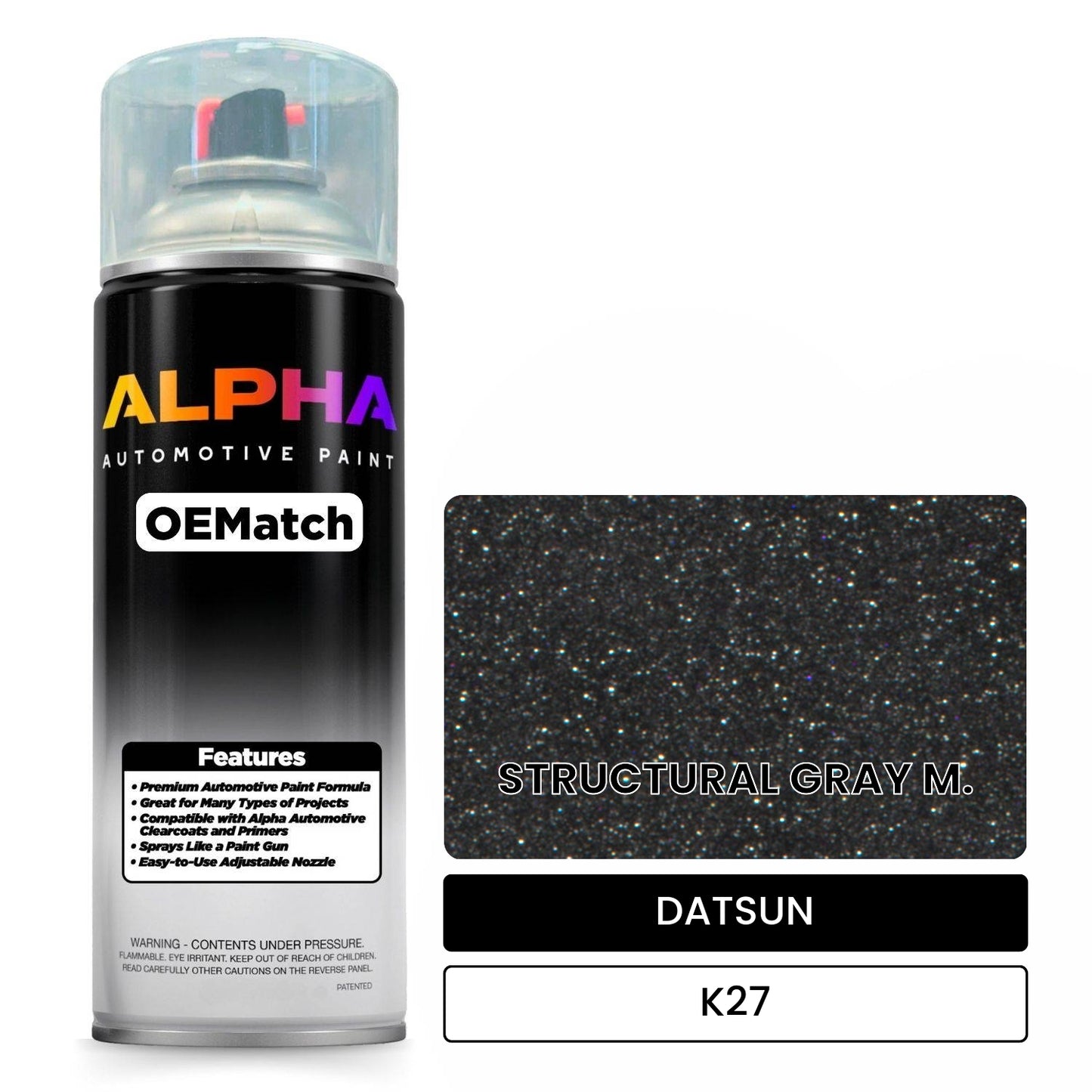 DATSUN STRUCTURAL GRAY M. K27 OEMatch Spraycan