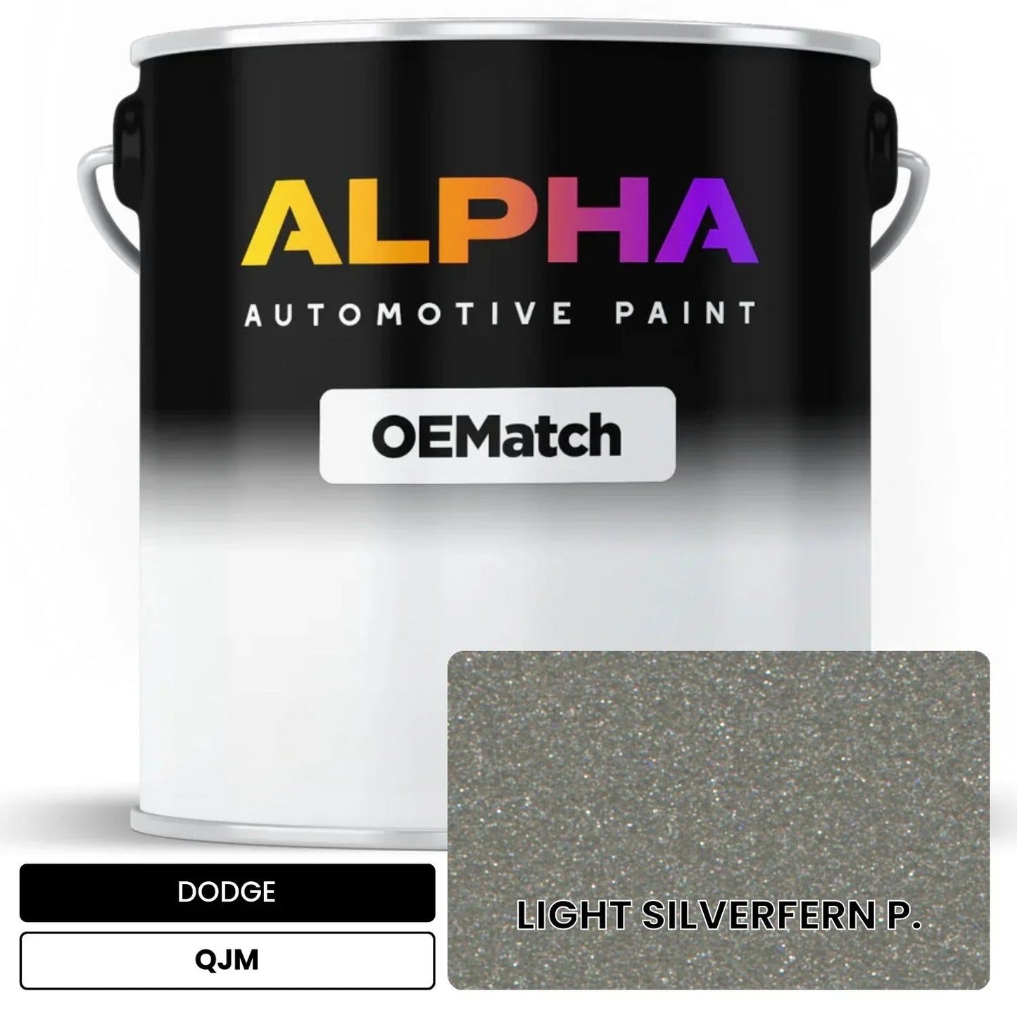 DODGE LIGHT SILVERFERN P. QJM OEMatch Basecoat