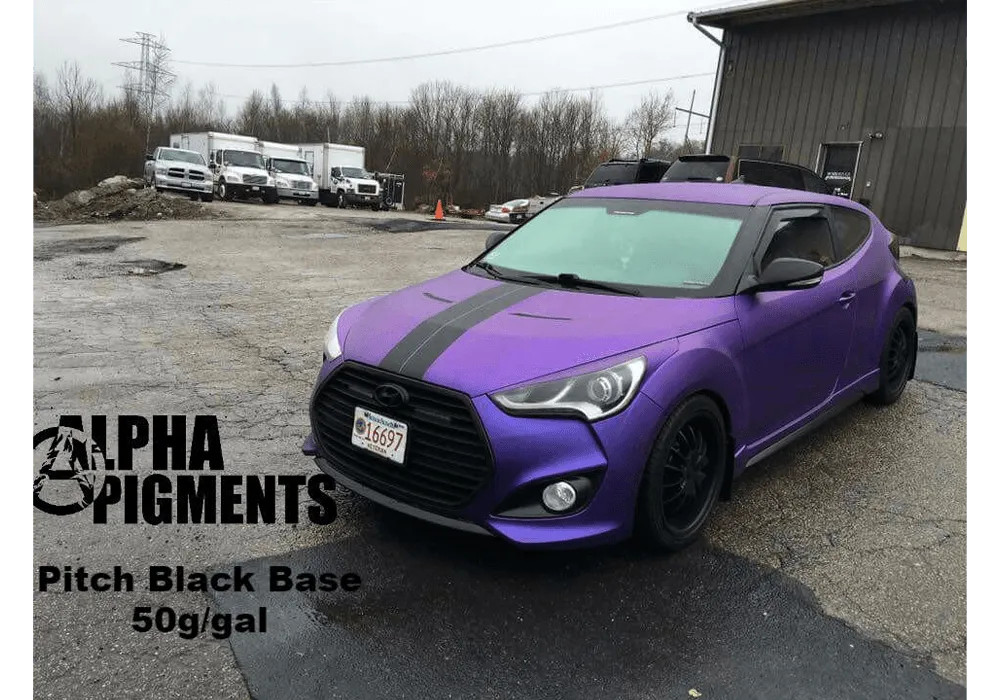 Electro-Violet Car Kit (Black Ground Coat) - The Spray Source - Alpha Pigments