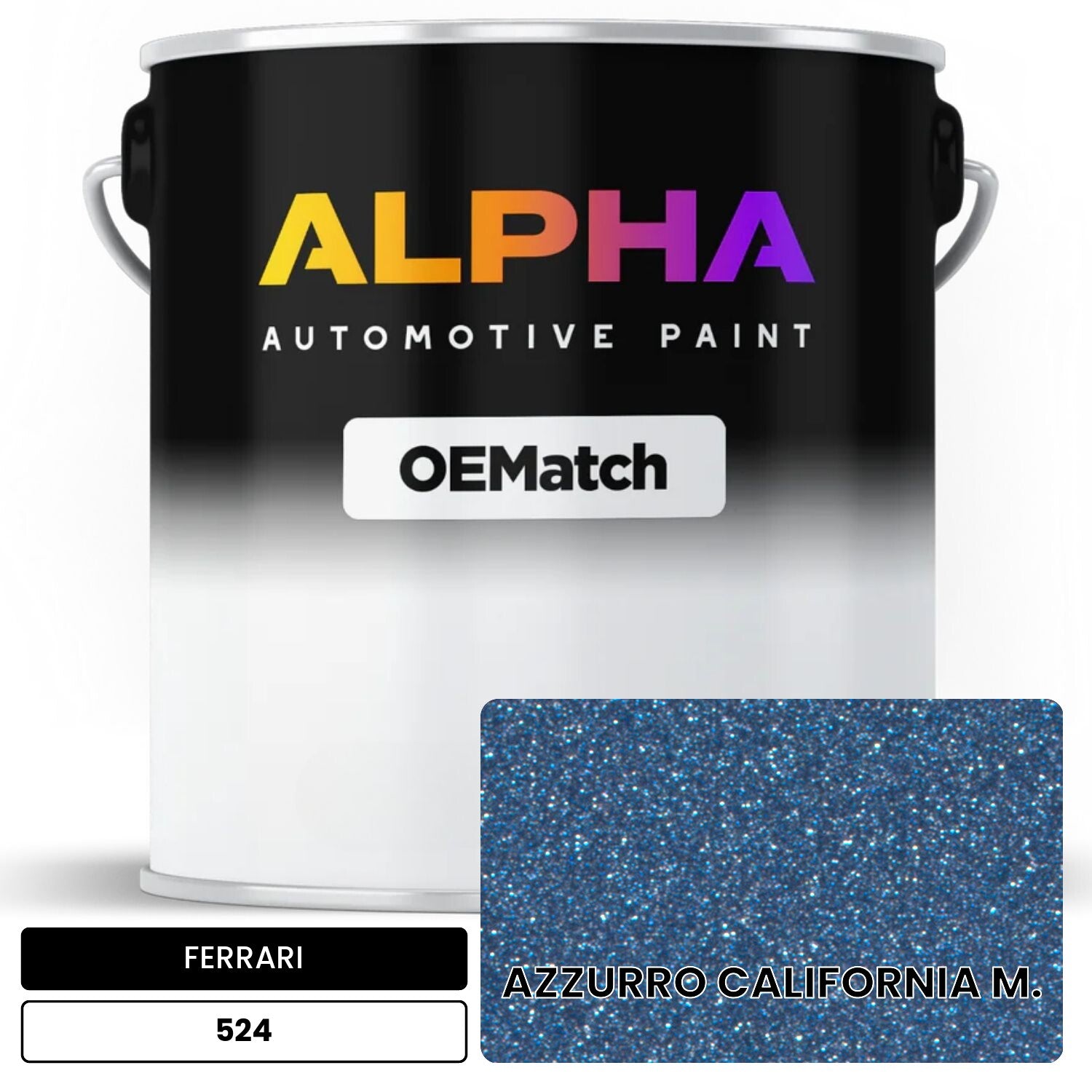 azzurro FERRARI AZZURRO CALIFORNIA M. 524 | OEMatch Automotive Basecoat