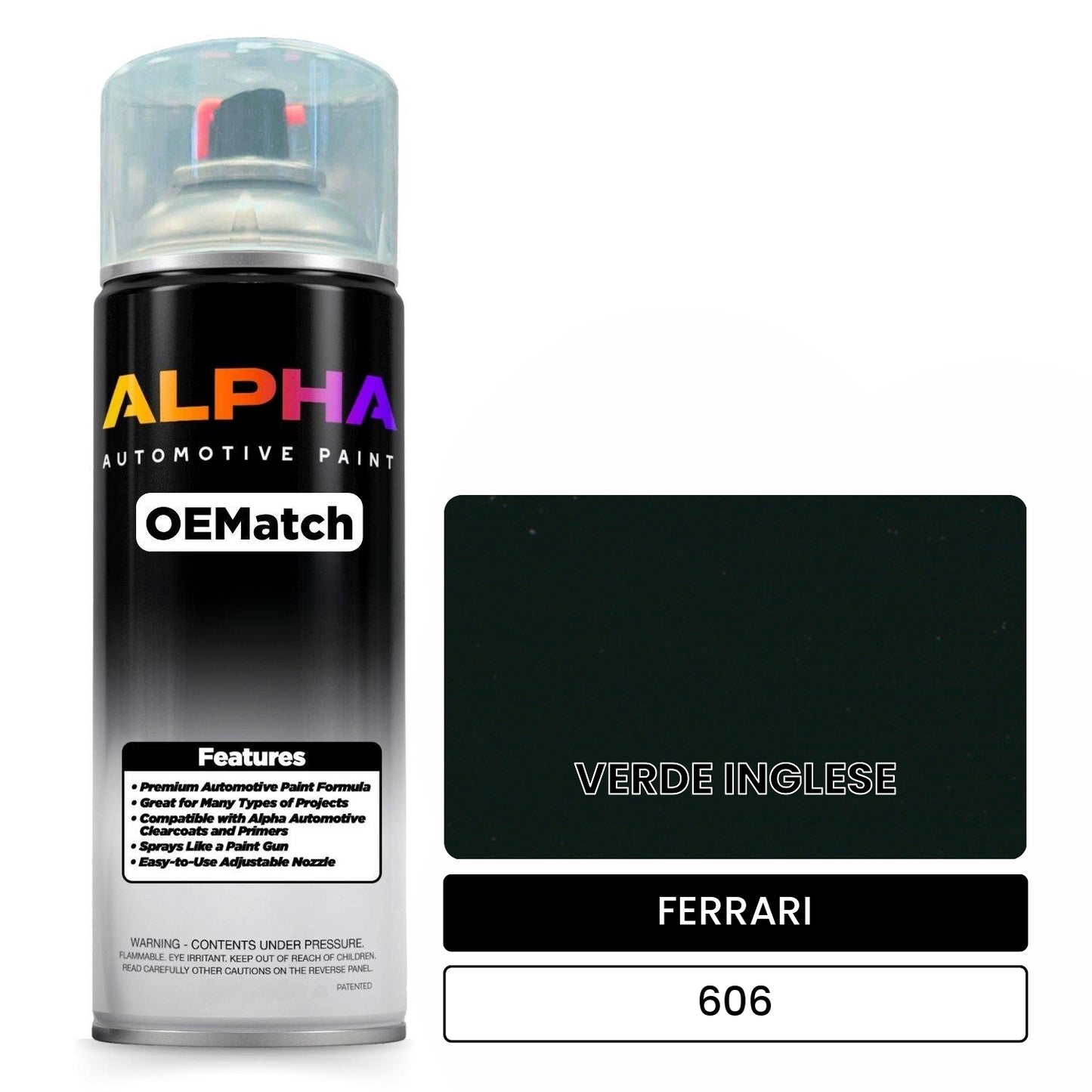 FERRARI VERDE INGLESE 606 OEMatch Spraycan