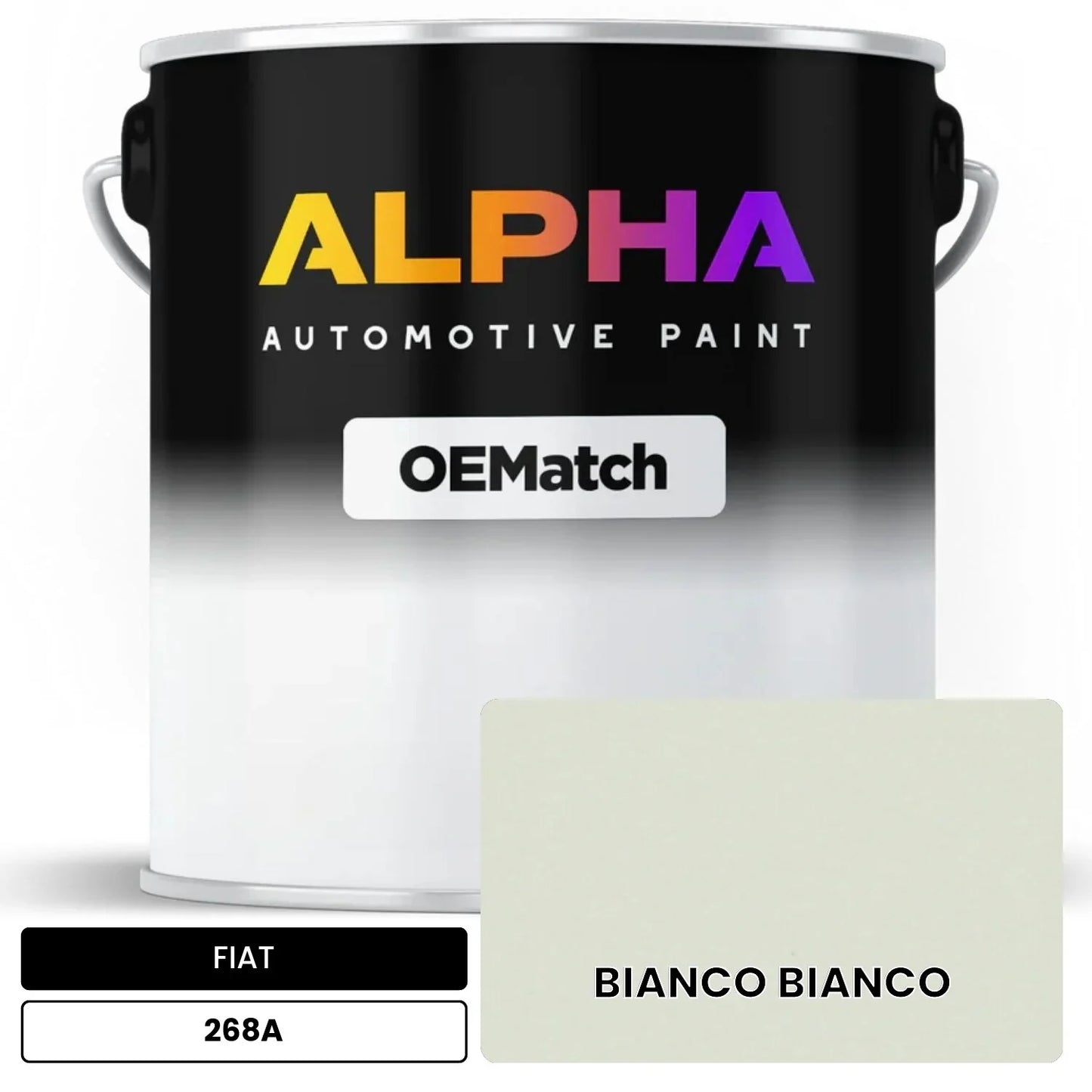 FIAT BIANCO BIANCO 268A OEMatch Basecoat