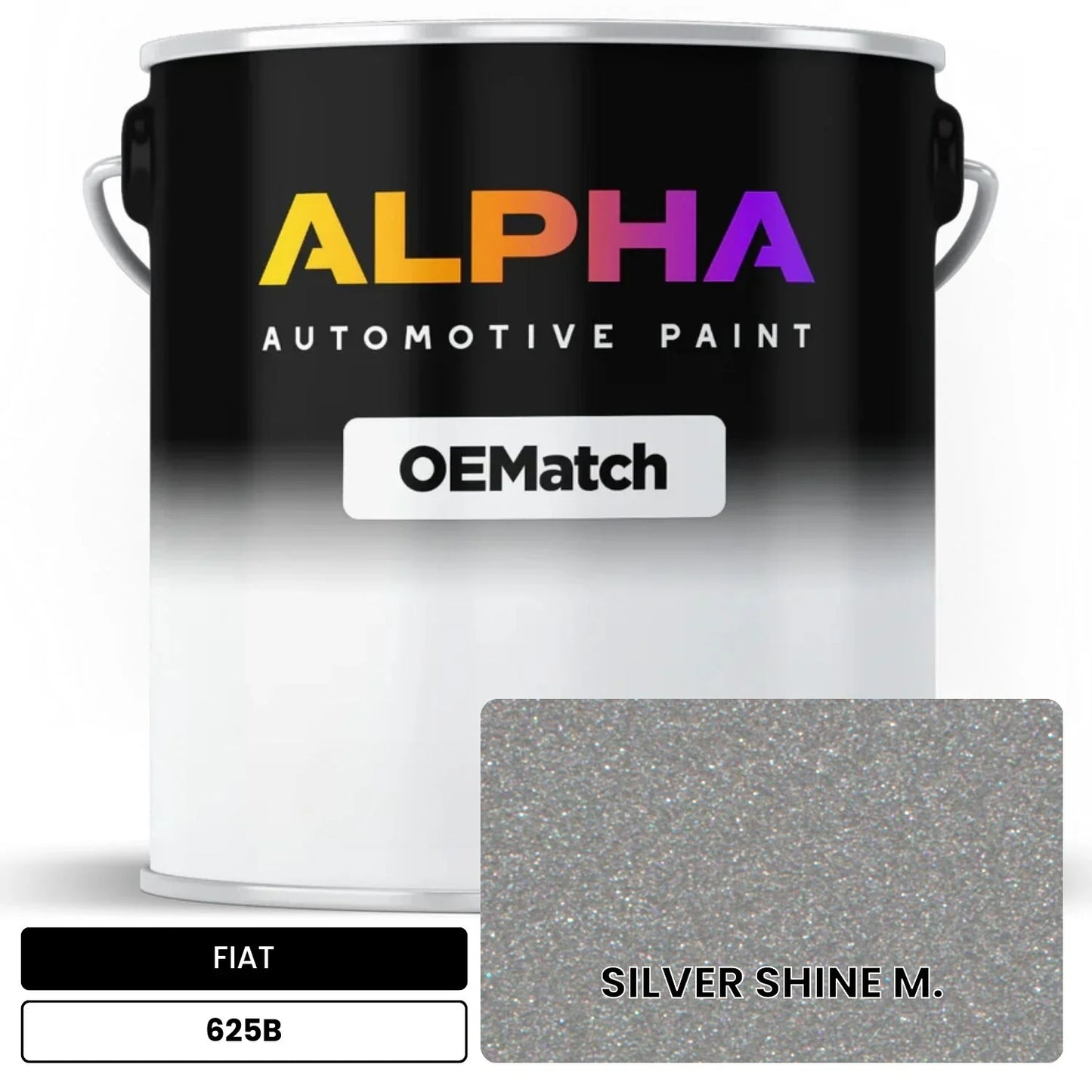 FIAT SILVER SHINE M. 625B OEMatch Basecoat