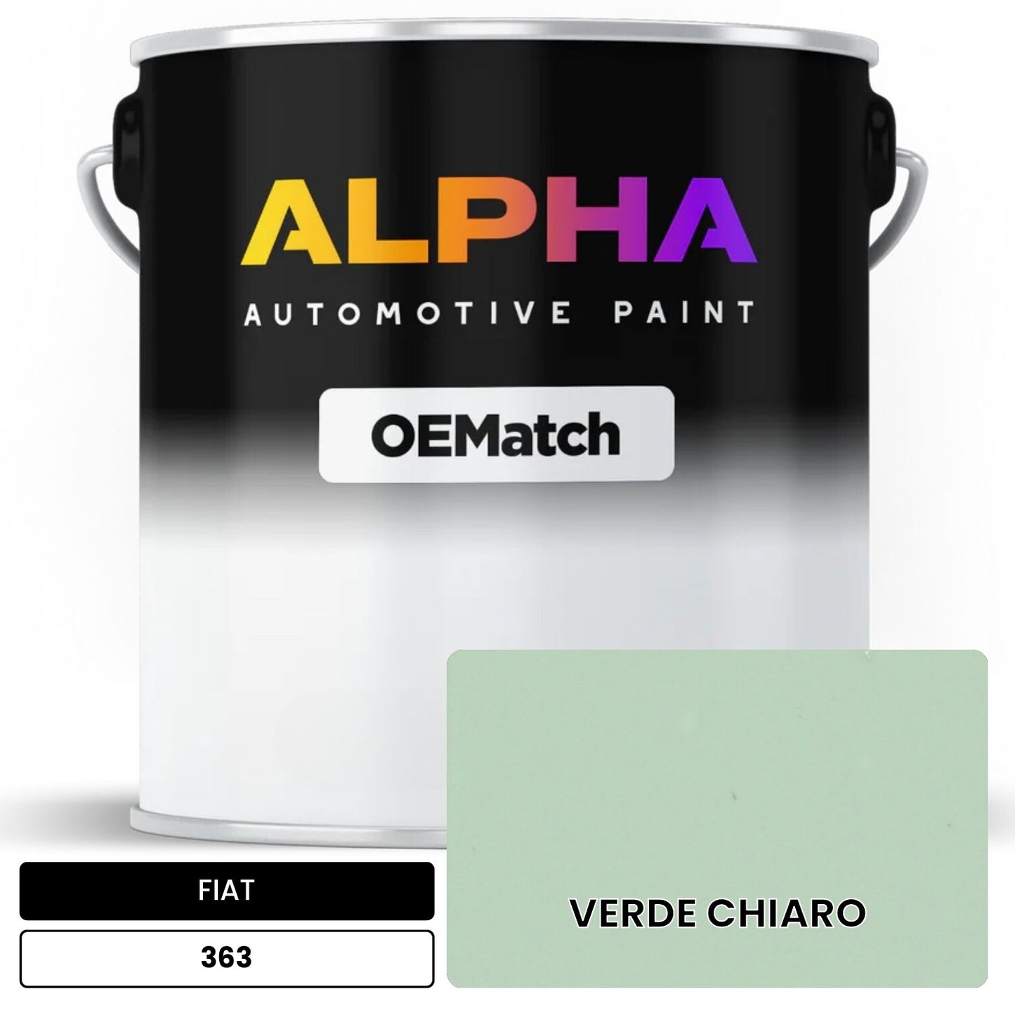 FIAT VERDE CHIARO 363 OEMatch Basecoat