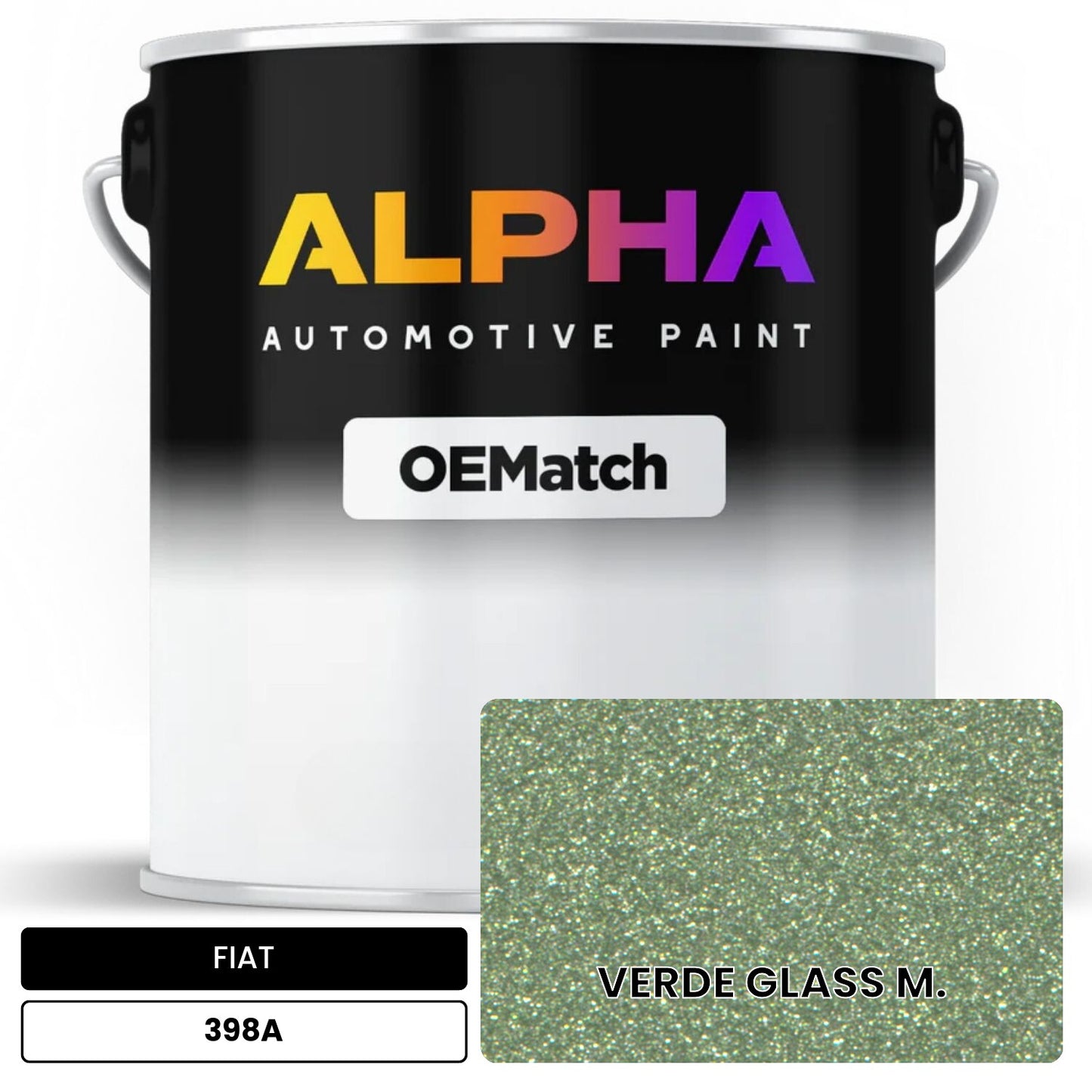 FIAT VERDE GLASS M. 398A OEMatch Basecoat