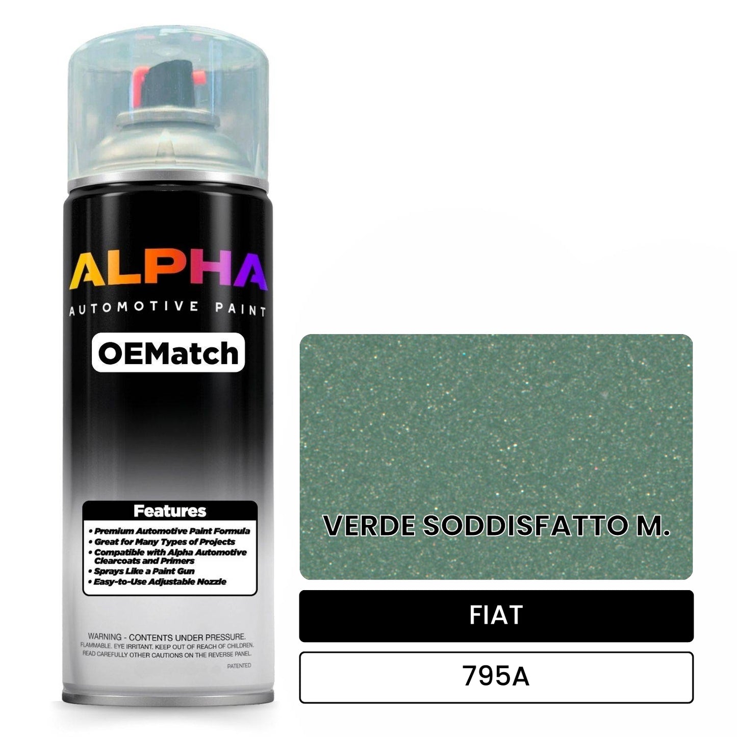 FIAT VERDE SODDISFATTO M. 795A OEMatch Spraycan