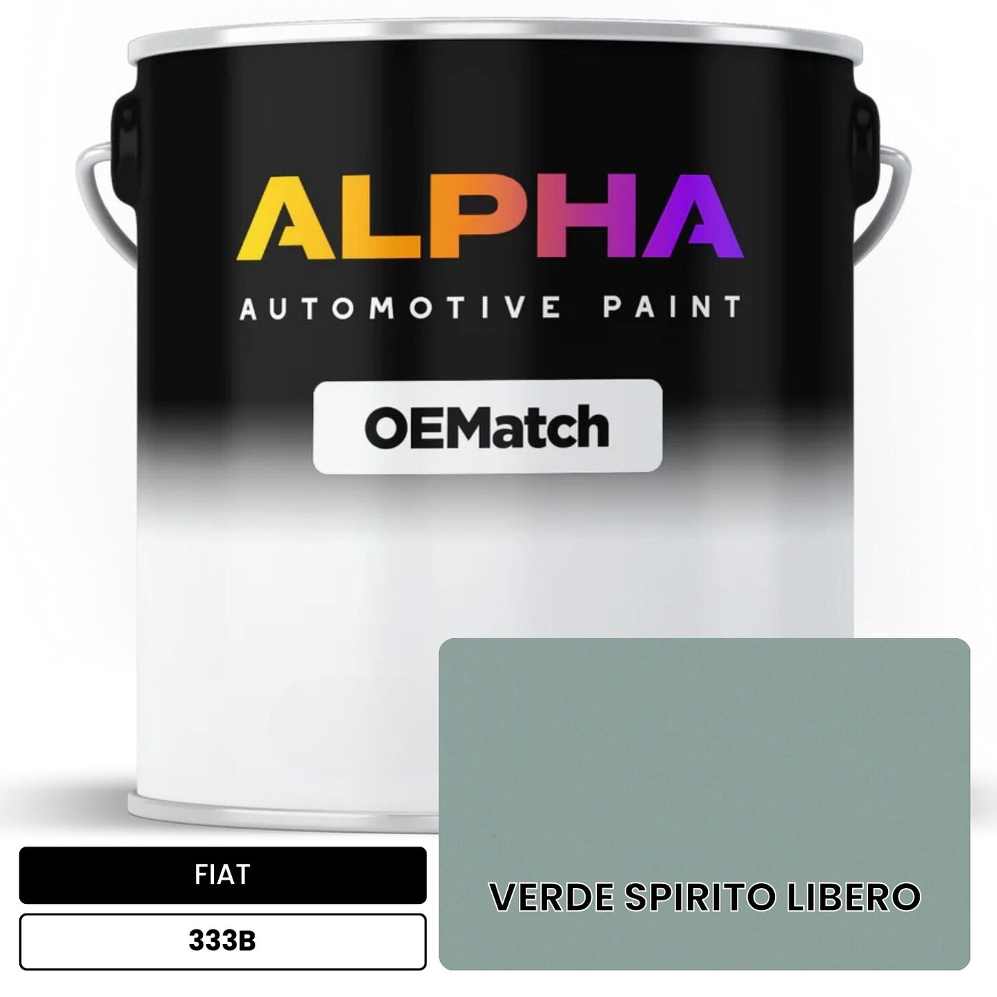 FIAT VERDE SPIRITO LIBERO 333B OEMatch Basecoat