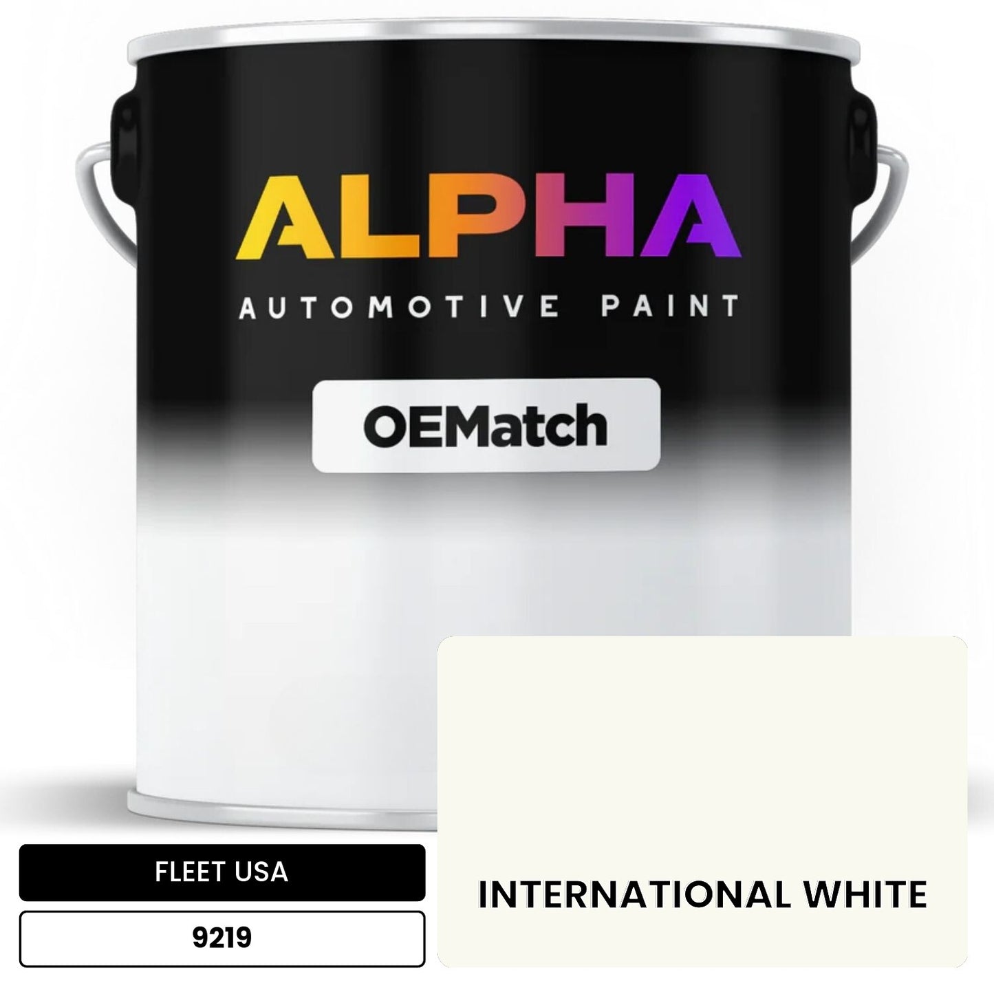 FLEET USA INTERNATIONAL WHITE 9219 OEMatch Basecoat
