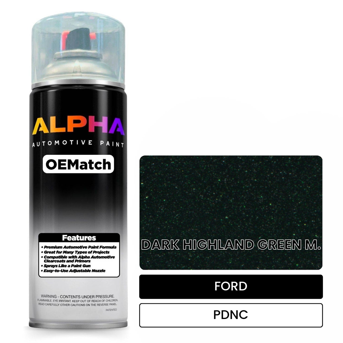 FORD DARK HIGHLAND GREEN M. PDNC OEMatch Spraycan