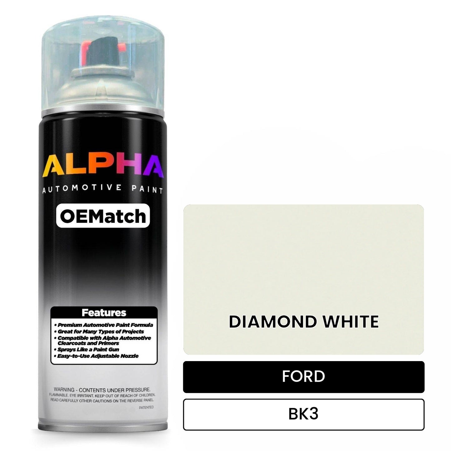 FORD DIAMOND WHITE BK3 OEMatch Spraycan